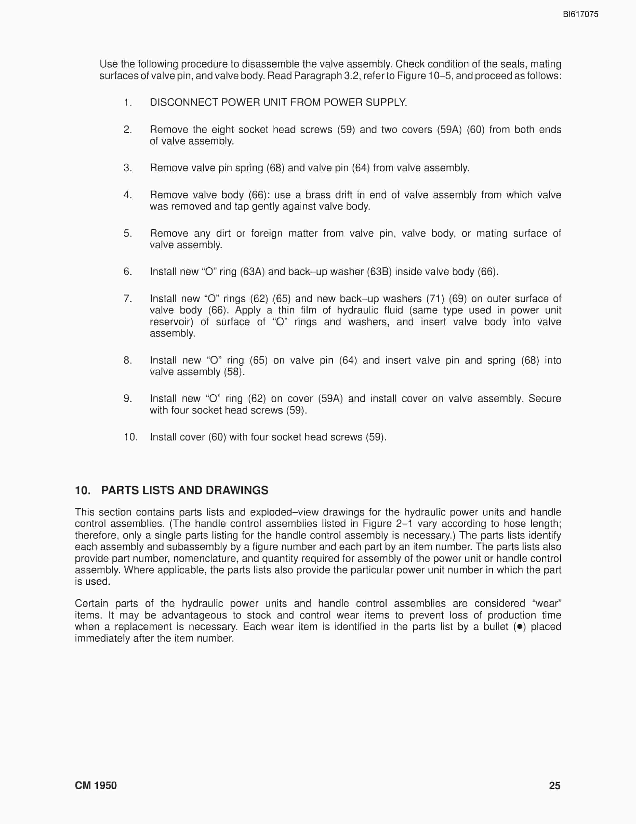 Bucyrus AMP Hydraulic Power Units Technical Manual BI617075-4