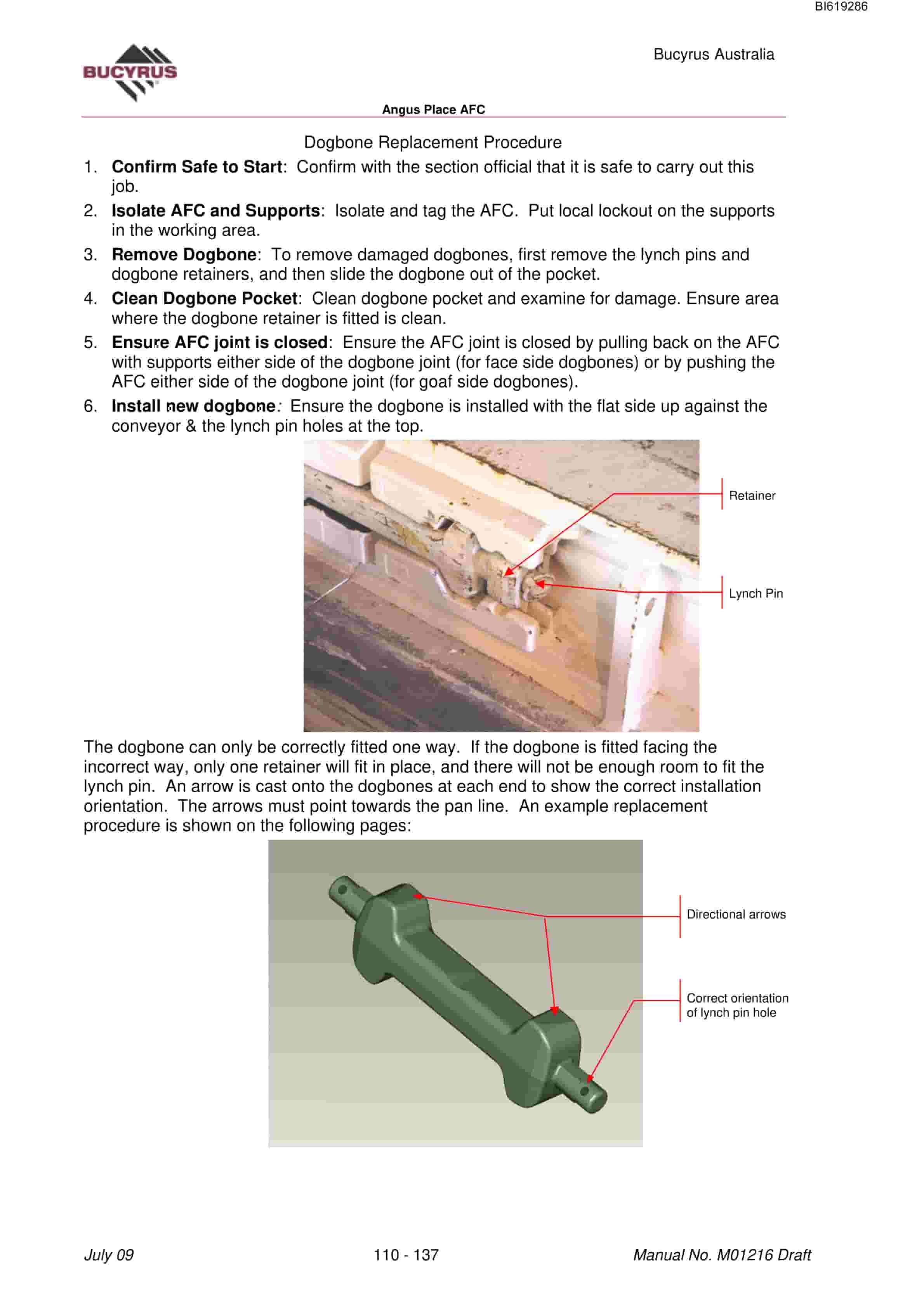 Bucyrus Angus Place AFC Technical Manual BI619286-5