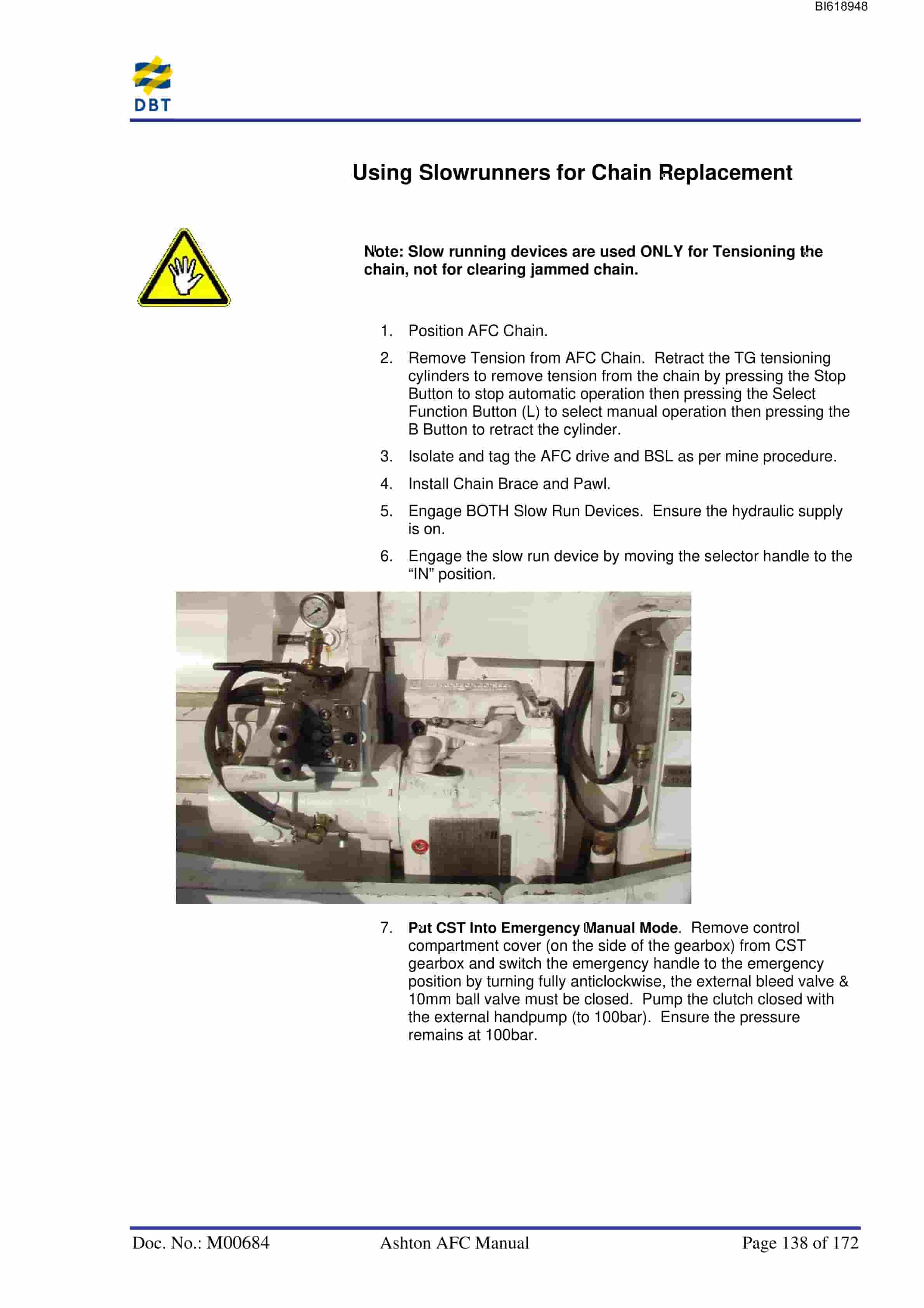 Bucyrus Ashton AFC Technical Manual BI618948-5