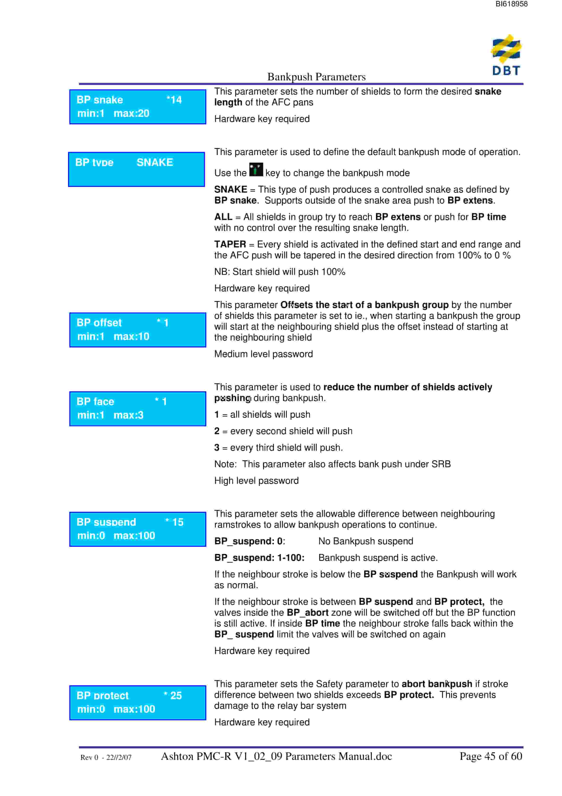 Bucyrus Ashton PMC-R V1-02-09 Parameters Technical Manual BI618958 4 Bucyrus Ashton PMC-R V1-02-09 Parameters Technical Manual BI618958 - Image 4