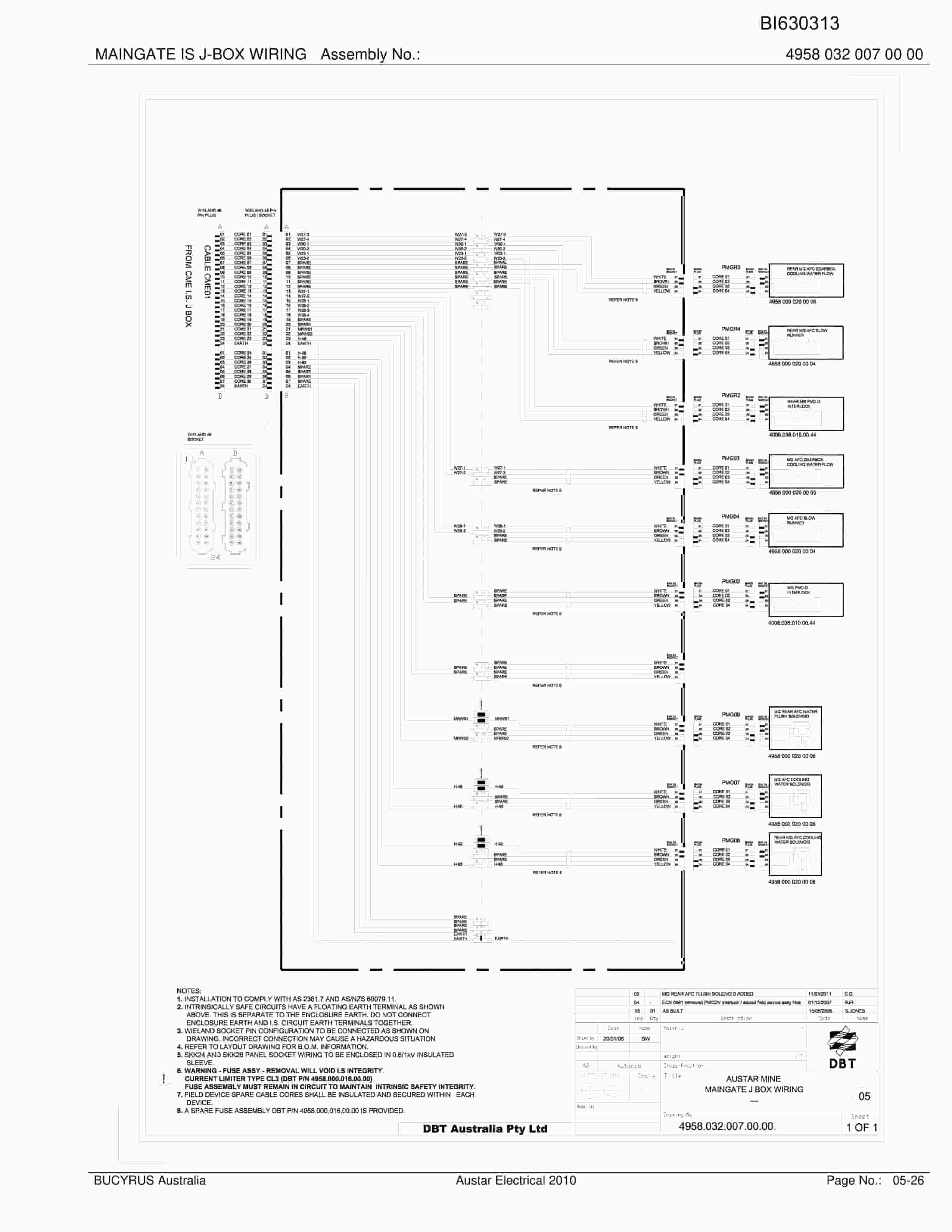 Bucyrus Austar RehAnd 2010 Electrical Parts Catalog BI630313-3
