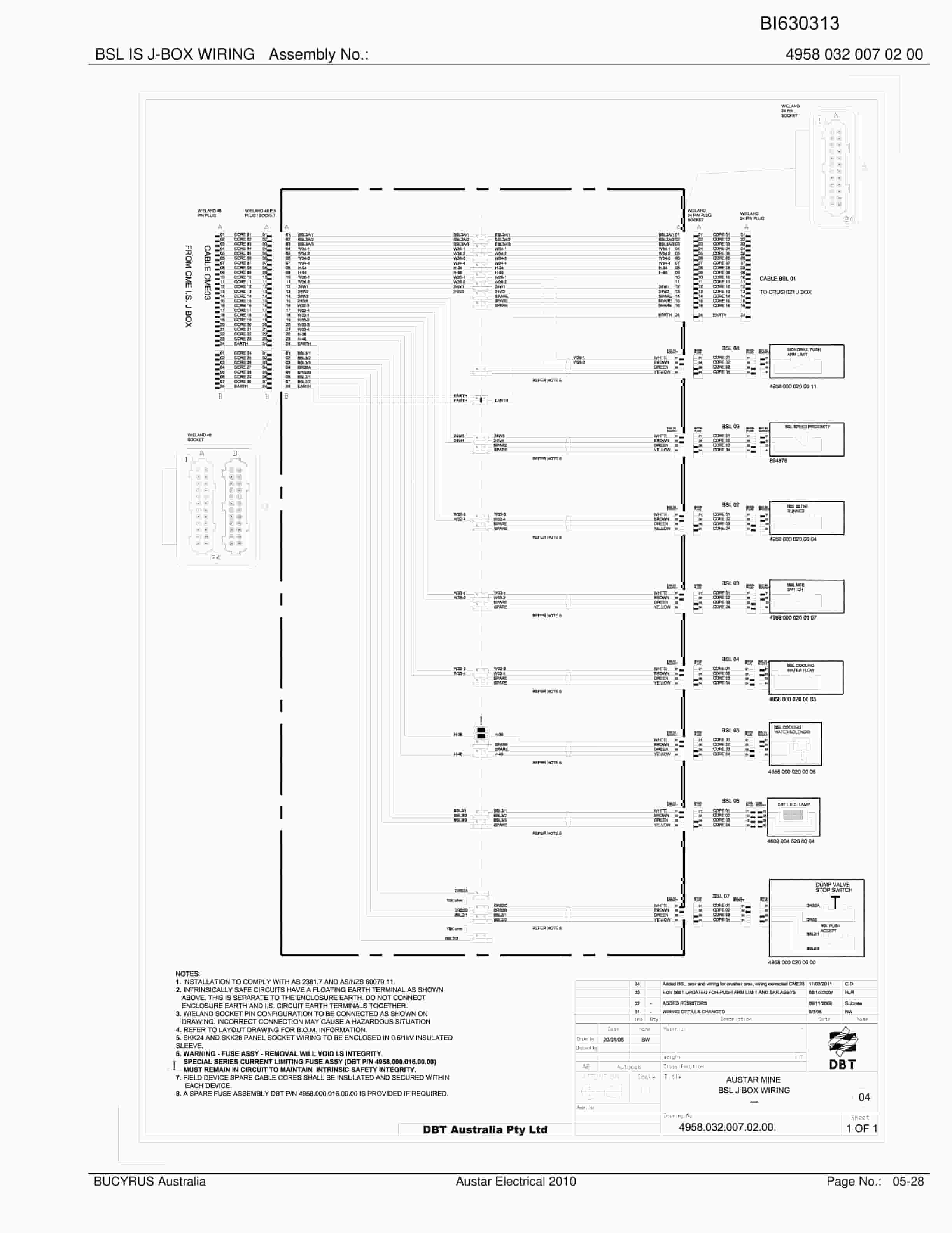 Bucyrus Austar RehAnd 2010 Electrical Parts Catalog BI630313-4