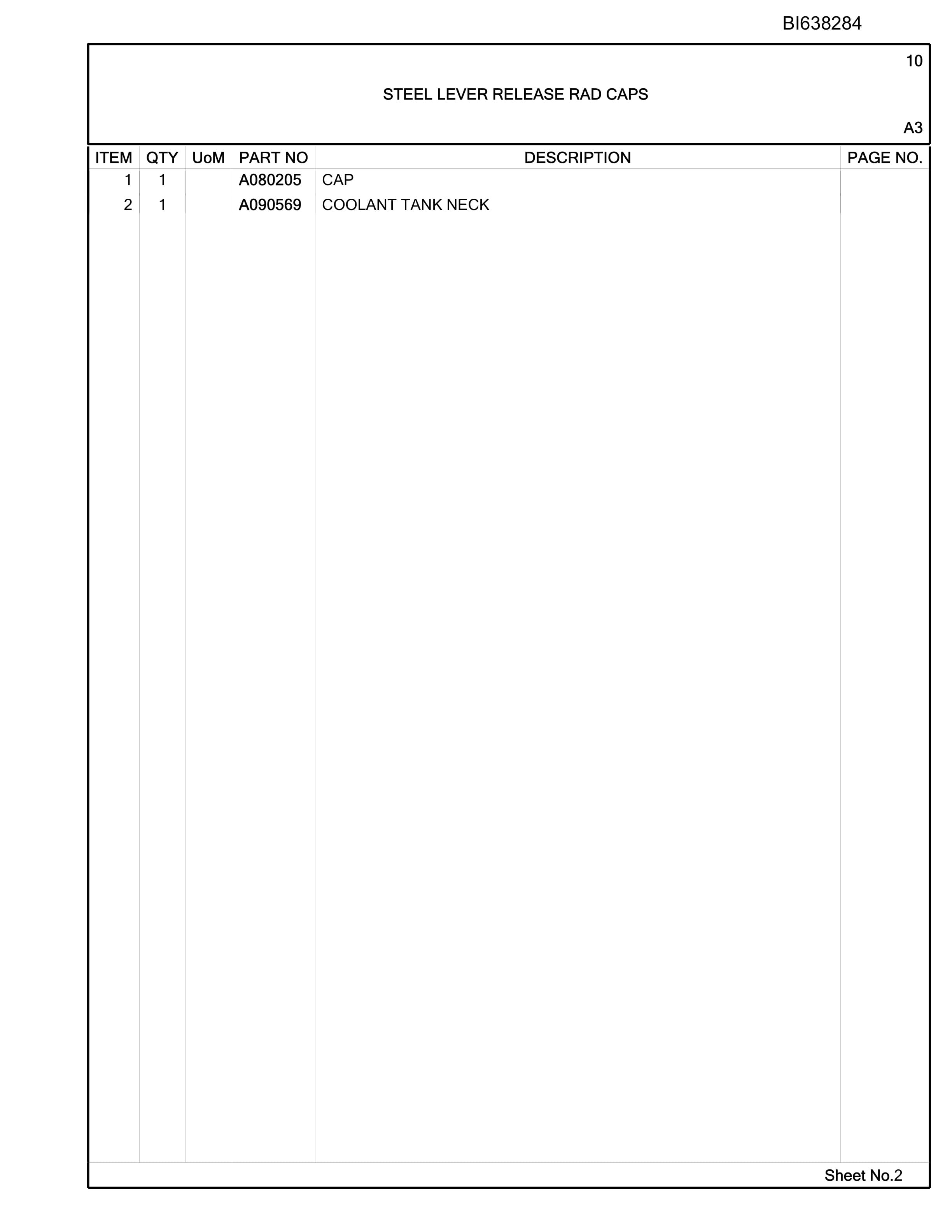 Bucyrus Australian Options RH340 - Dawson Parts Catalog BI638284 3 Bucyrus Australian Options RH340 - Dawson Parts Catalog BI638284 - Image 3