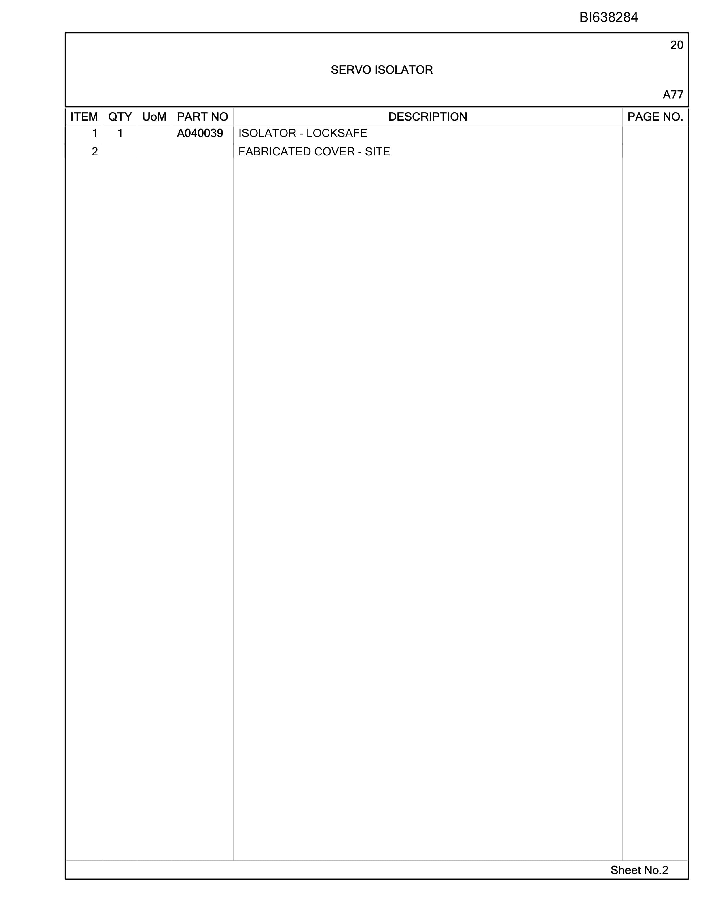 Bucyrus Australian Options RH340 - Dawson Parts Catalog BI638284 5 Bucyrus Australian Options RH340 - Dawson Parts Catalog BI638284 - Image 5