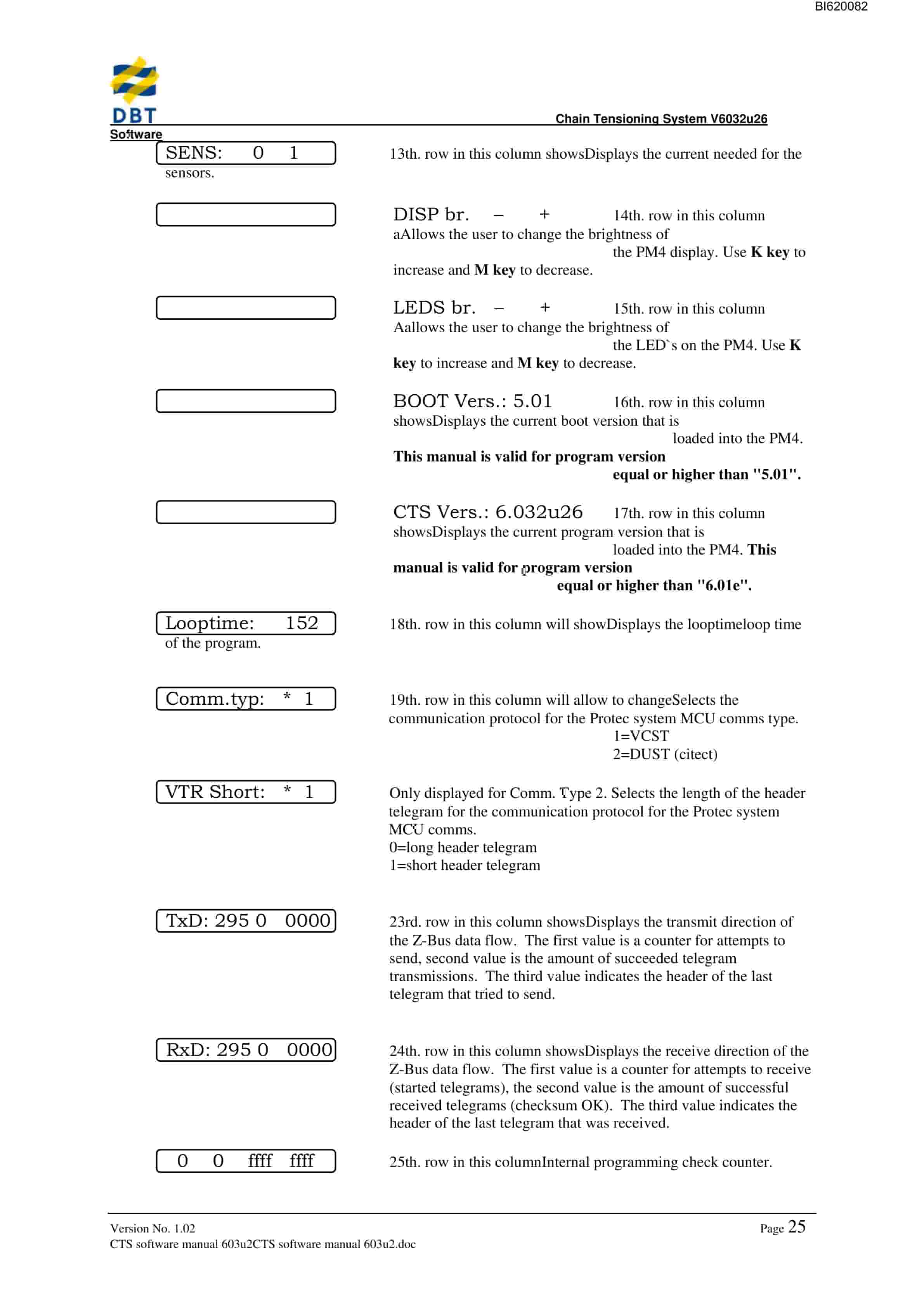 Bucyrus Automatic Chain Tensioning Program V6.02u603u2 Technical Manual BI620082-2