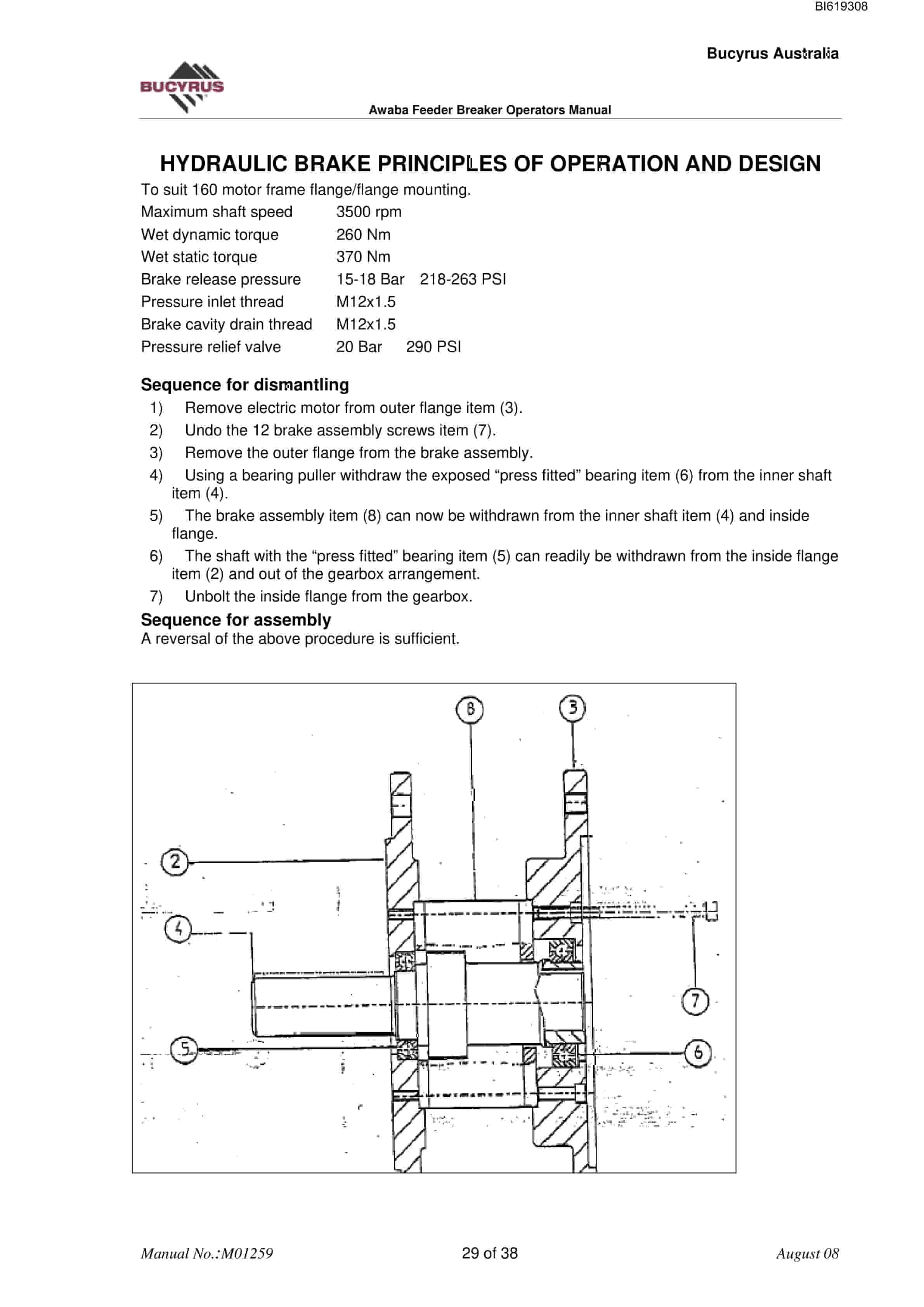 Bucyrus Awaba Feeder Breaker FB58 Technical Manual BI619308 4 Bucyrus Awaba Feeder Breaker FB58 Technical Manual BI619308 - Image 4