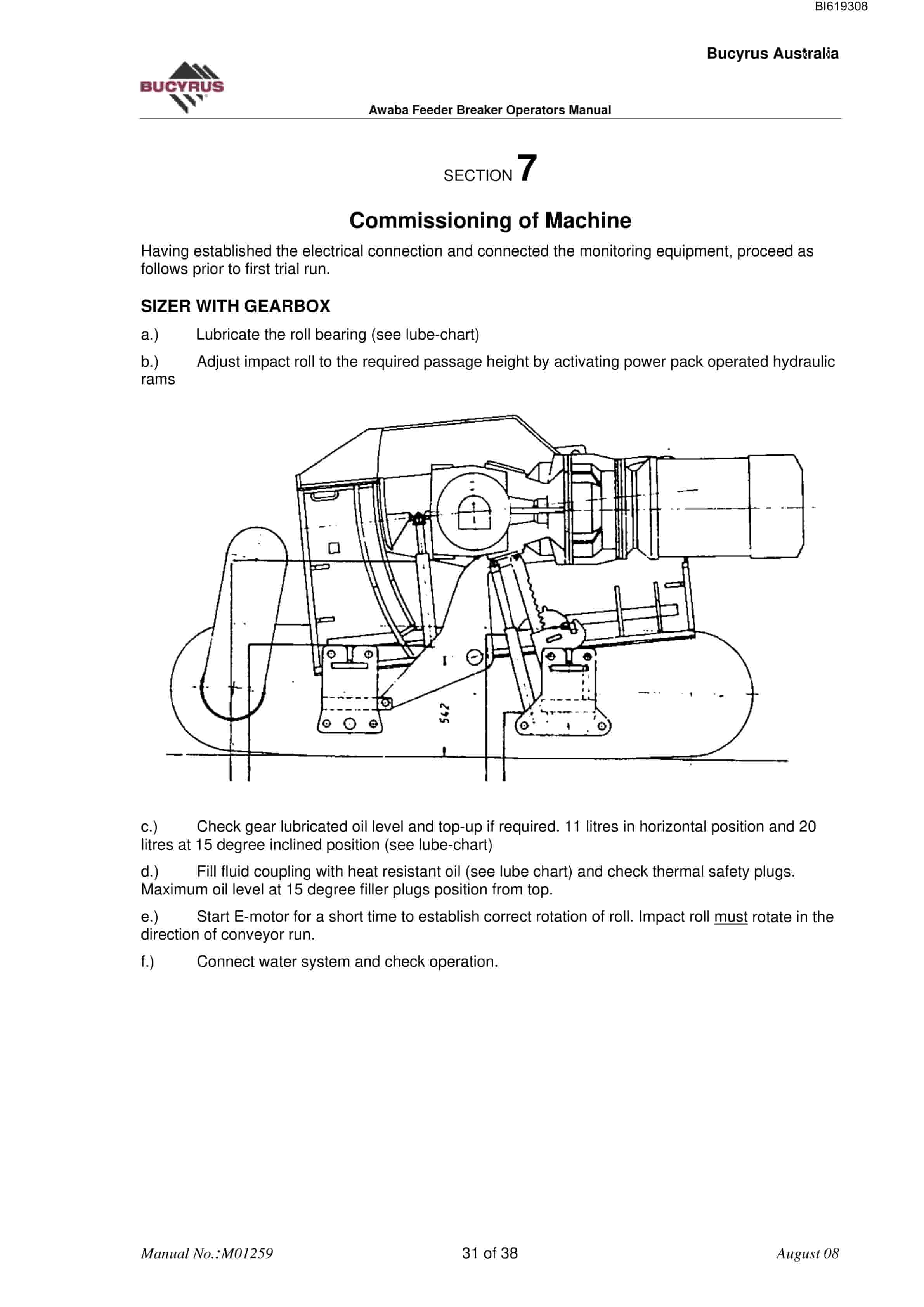 Bucyrus Awaba Feeder Breaker FB58 Technical Manual BI619308 5 Bucyrus Awaba Feeder Breaker FB58 Technical Manual BI619308 - Image 5