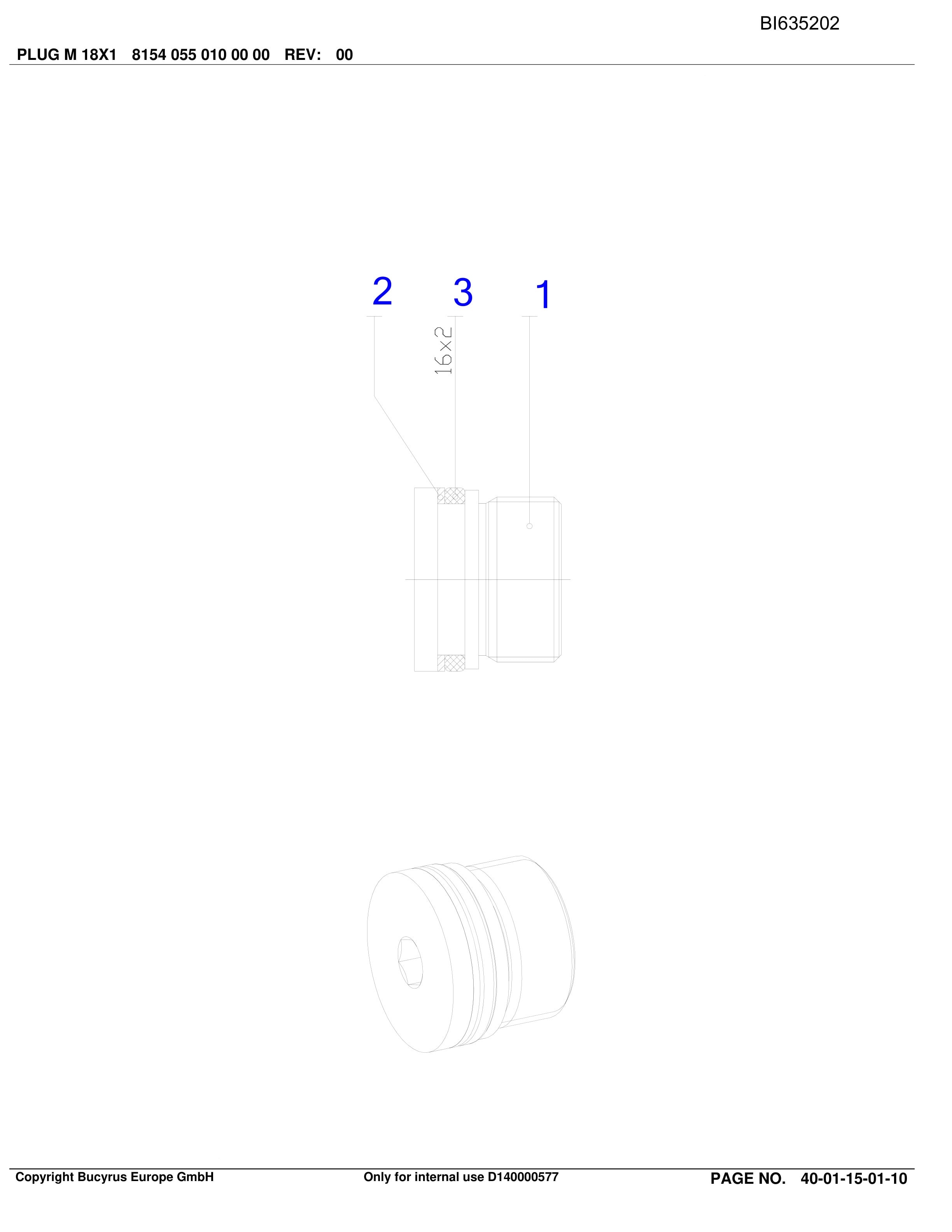 Bucyrus BAOFENG NINGXIA Parts Catalog BI635202-3