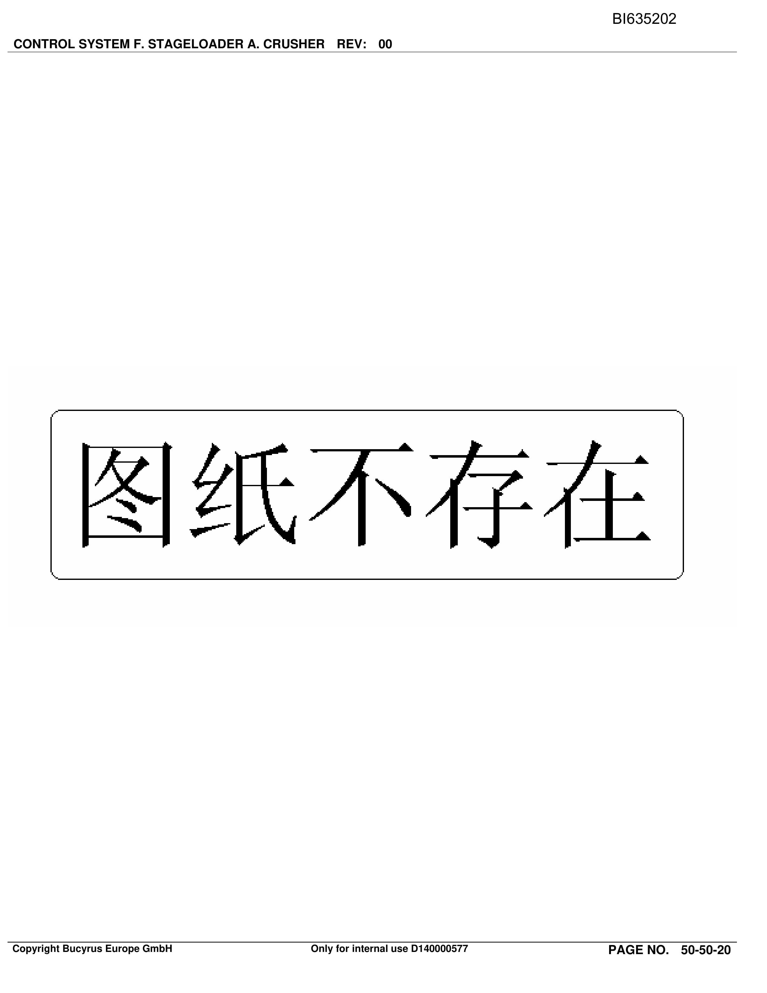 Bucyrus BAOFENG NINGXIA Parts Catalog BI635202-5