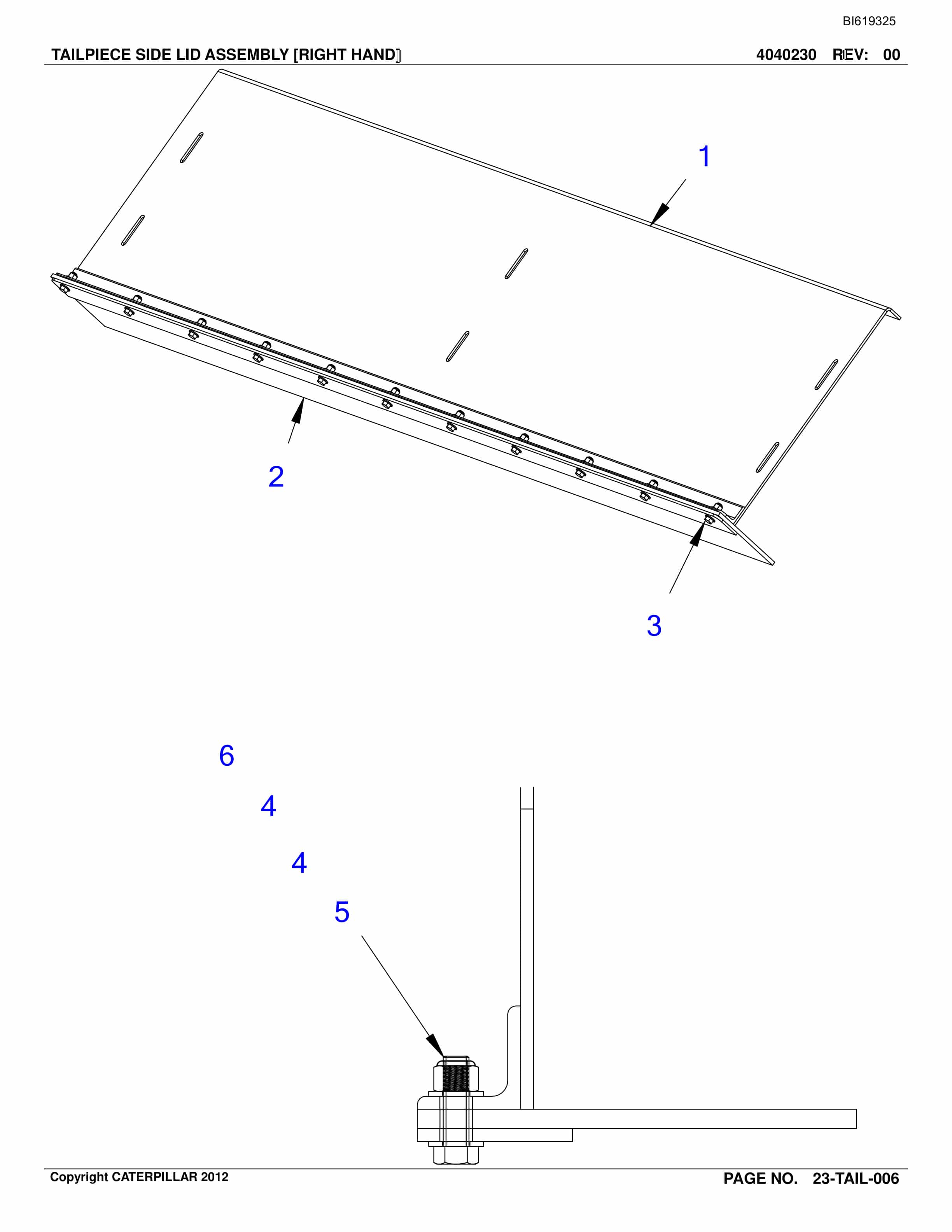 Bucyrus BC100 Belt System Parts Catalog BI619325-4