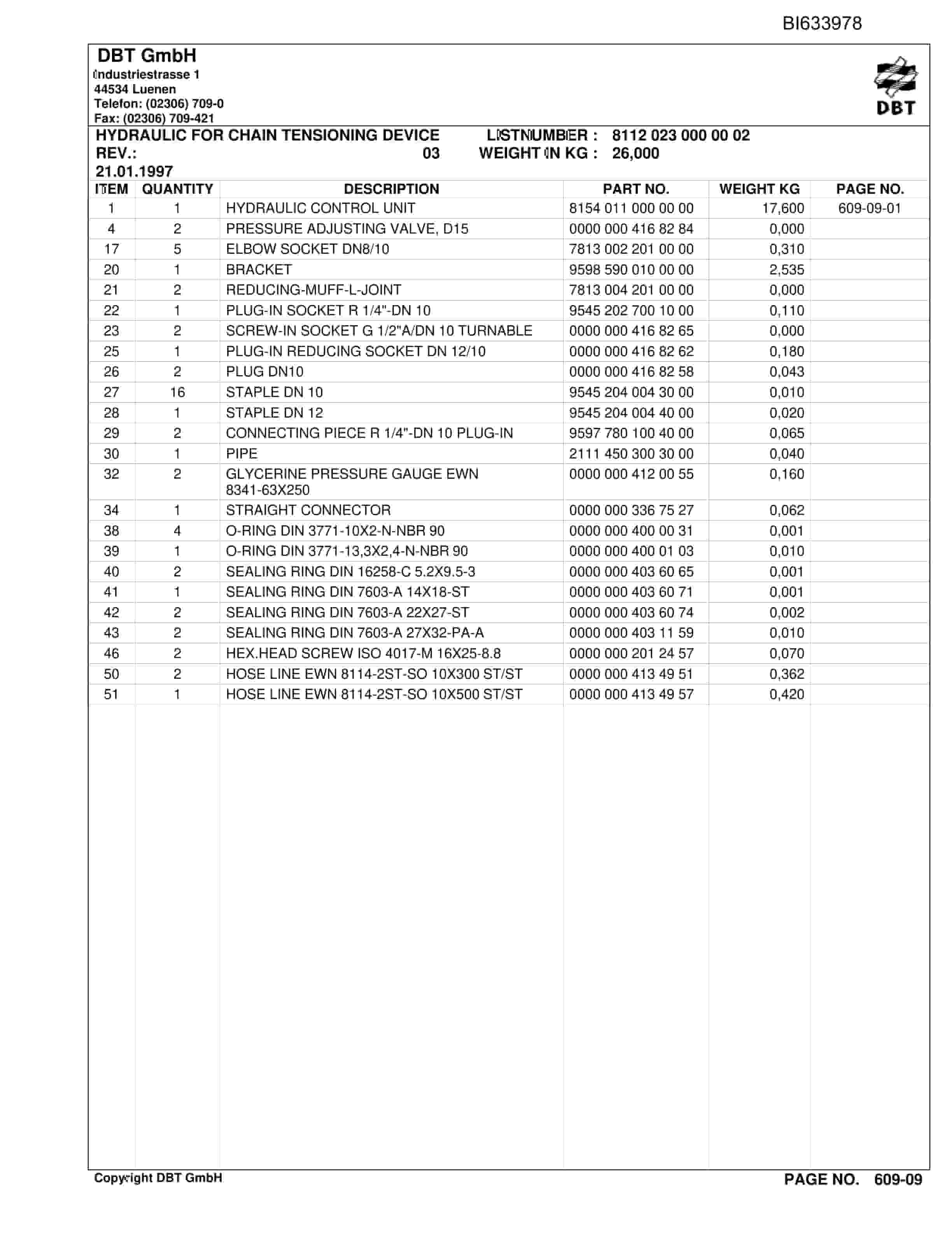 Bucyrus Beam Stage Loader Kyrgaiskaja Mine Parts Catalog BI633978-2