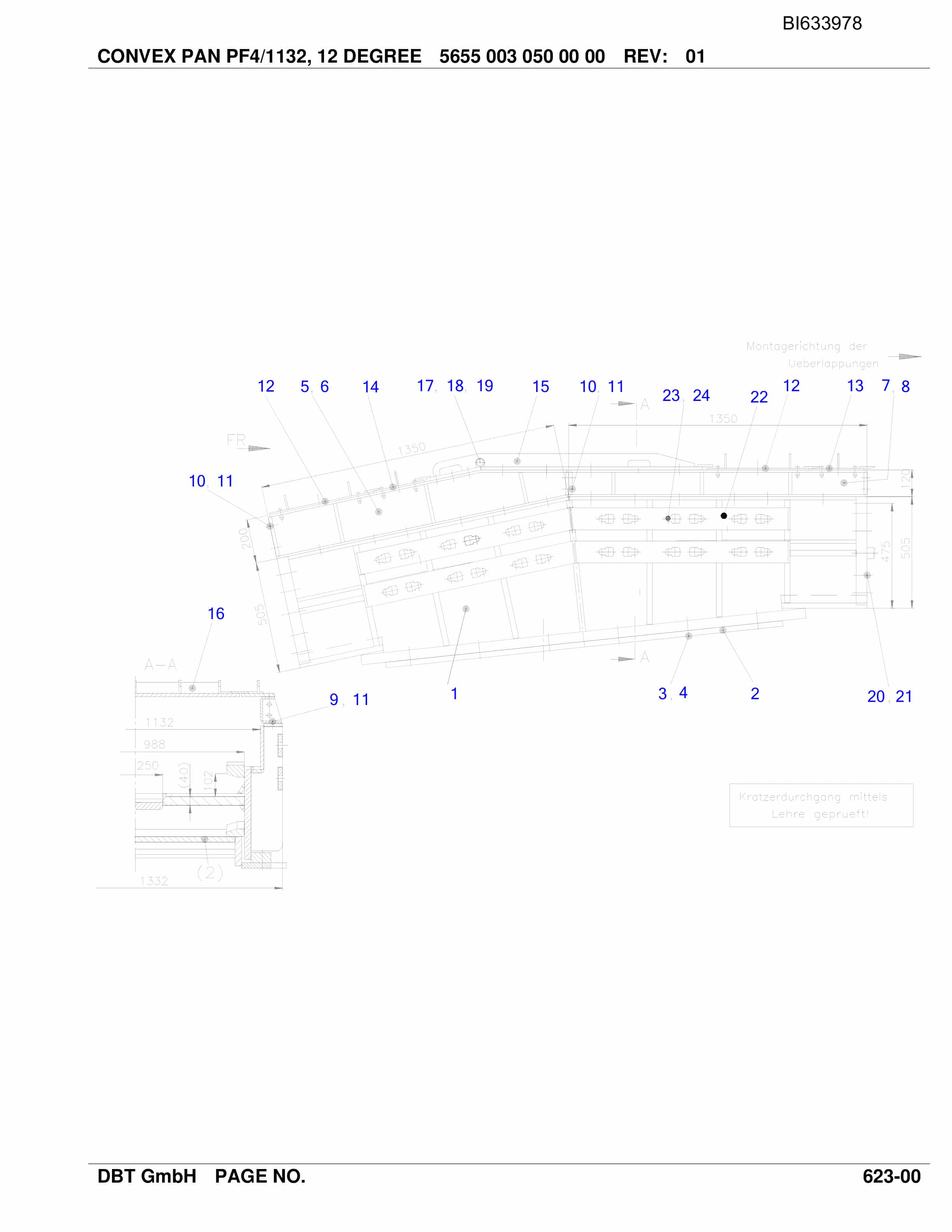 Bucyrus Beam Stage Loader Kyrgaiskaja Mine Parts Catalog BI633978-4