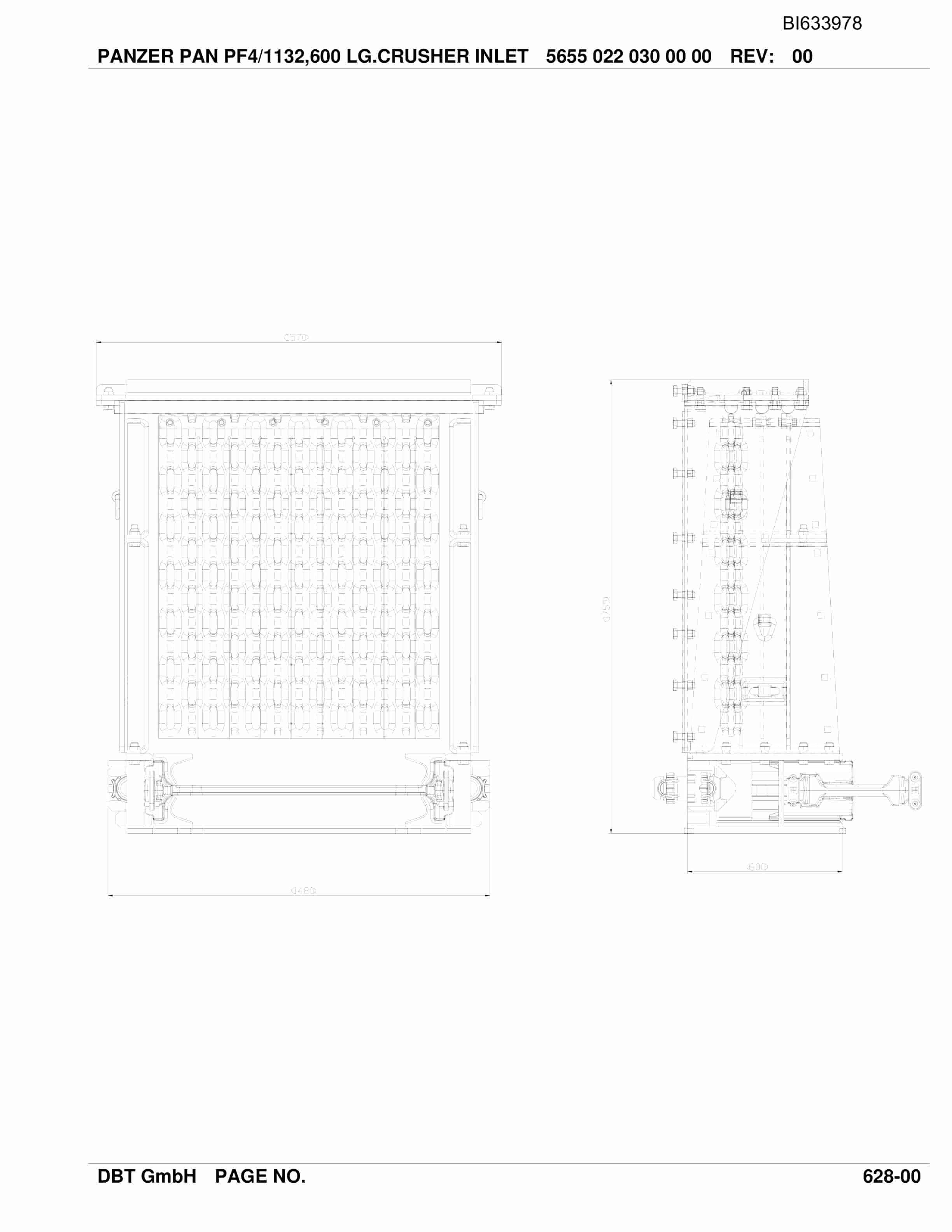 Bucyrus Beam Stage Loader Kyrgaiskaja Mine Parts Catalog BI633978-5