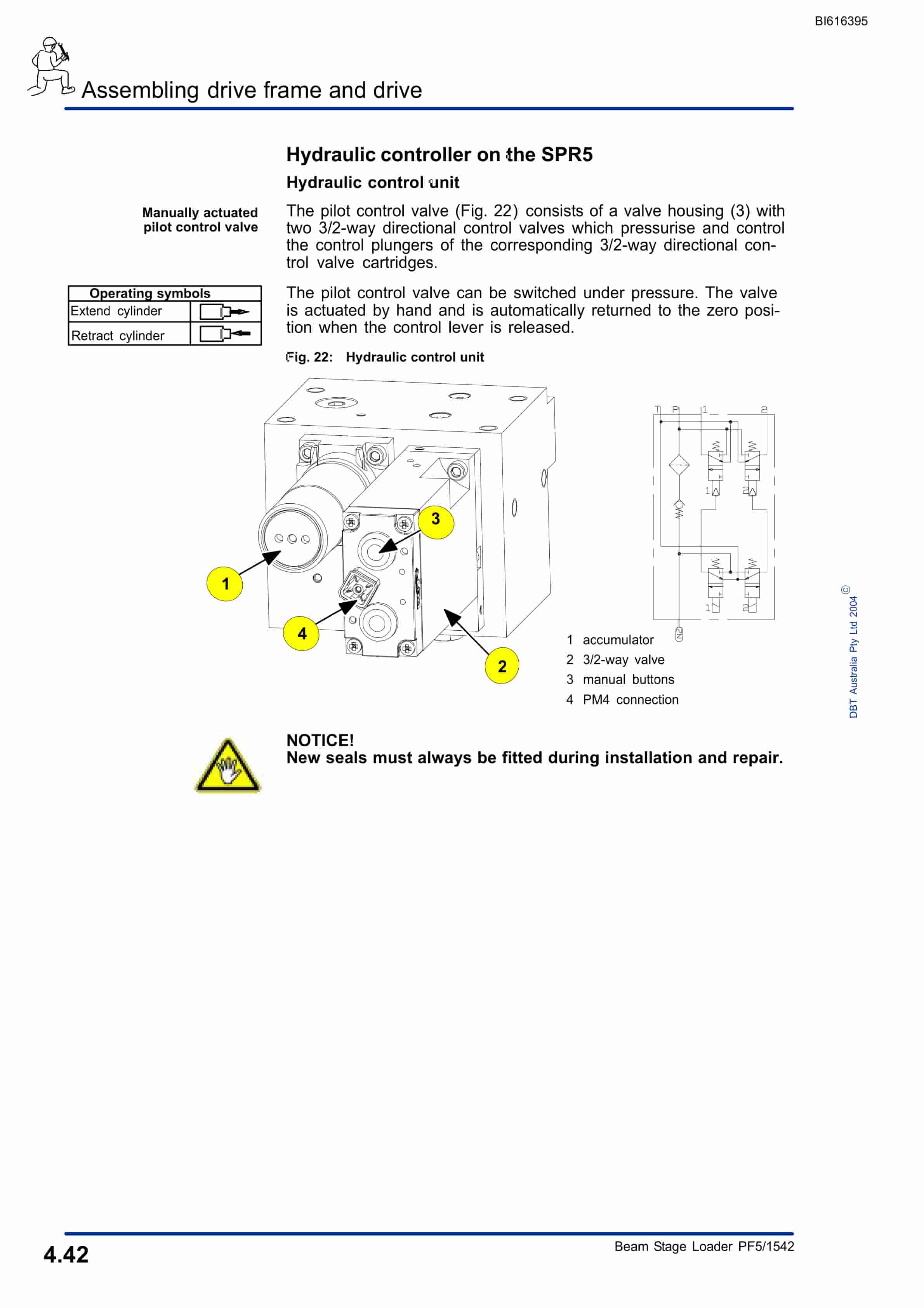 Bucyrus Beam Stage Loader PF5-1542 Technical Manual BI616395-2