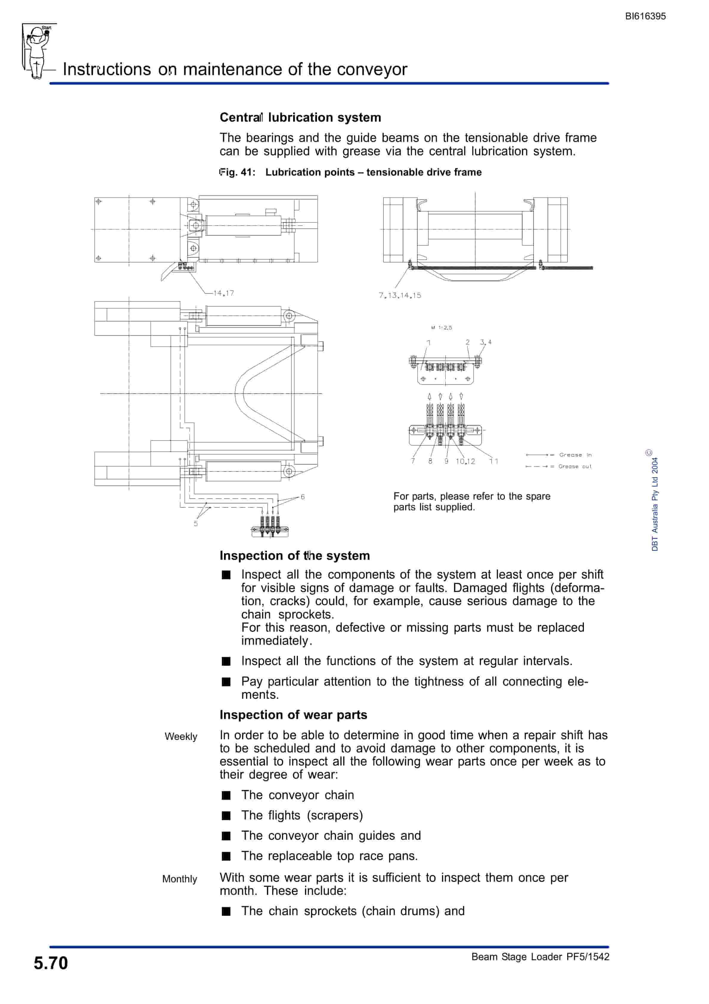 Bucyrus Beam Stage Loader PF5-1542 Technical Manual BI616395-5