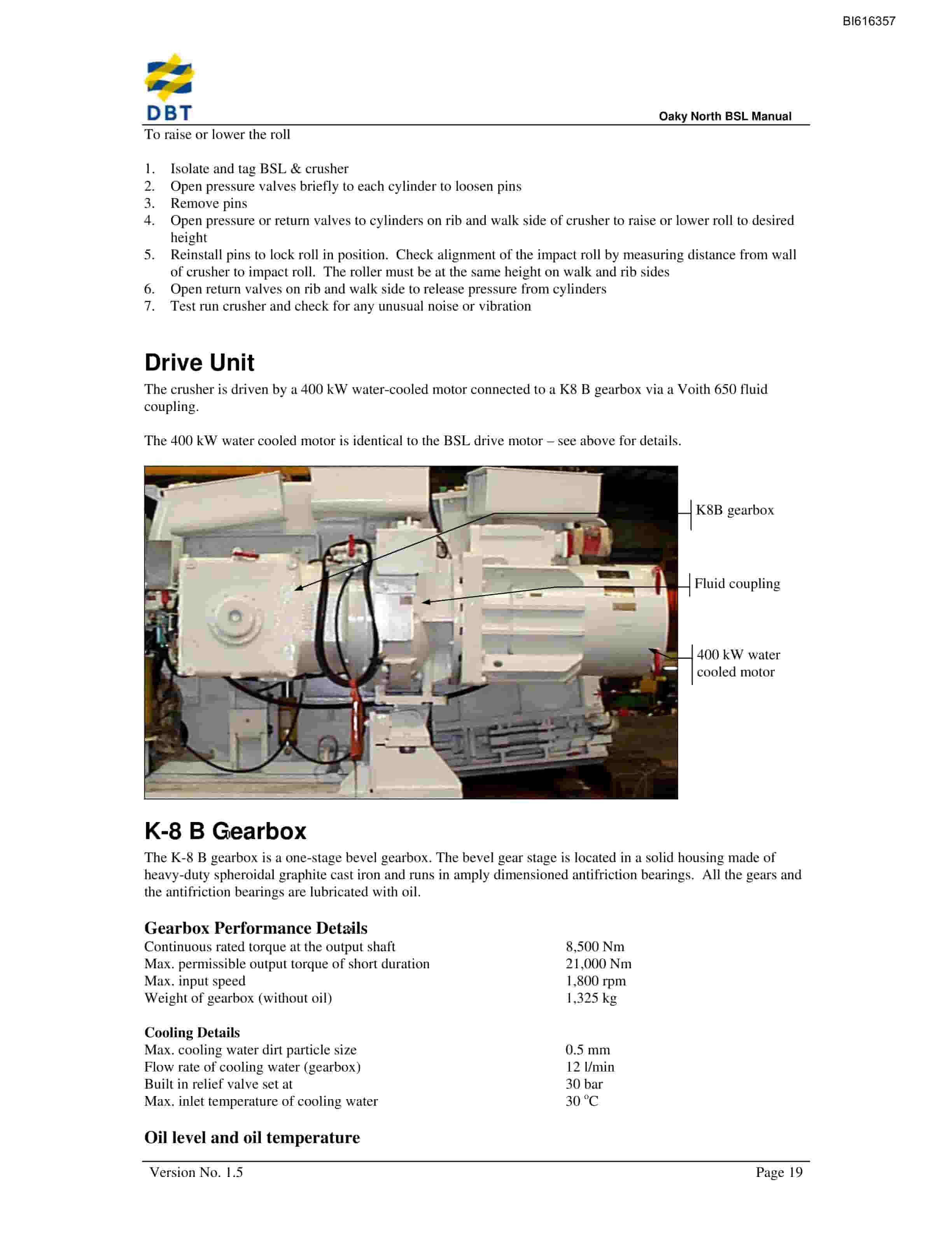 Bucyrus Beam Stage Loader Technical Manual BI616357-3
