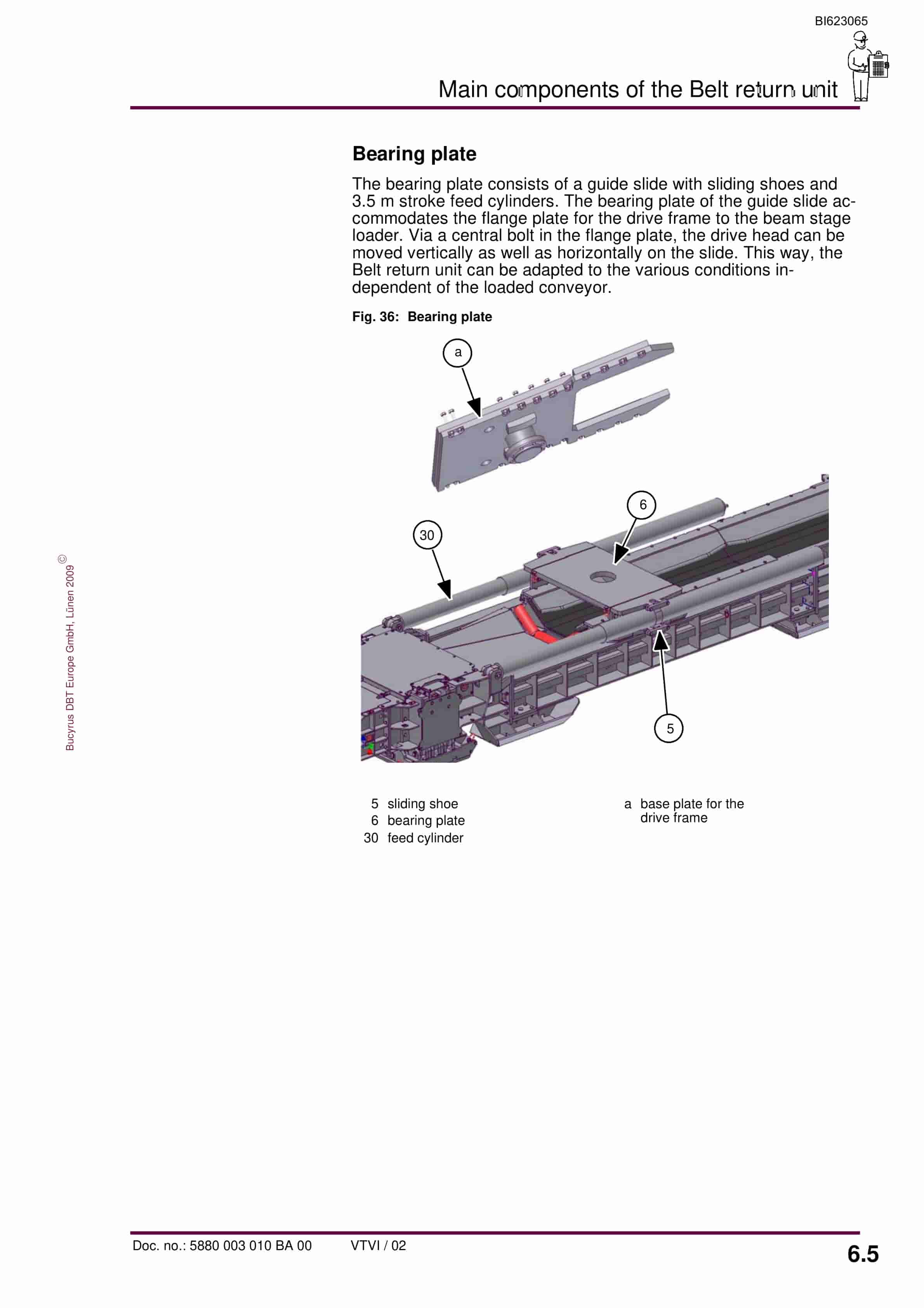 Bucyrus Belt Return Unit SMB-1400-3500 Operating Manual BI623065-4