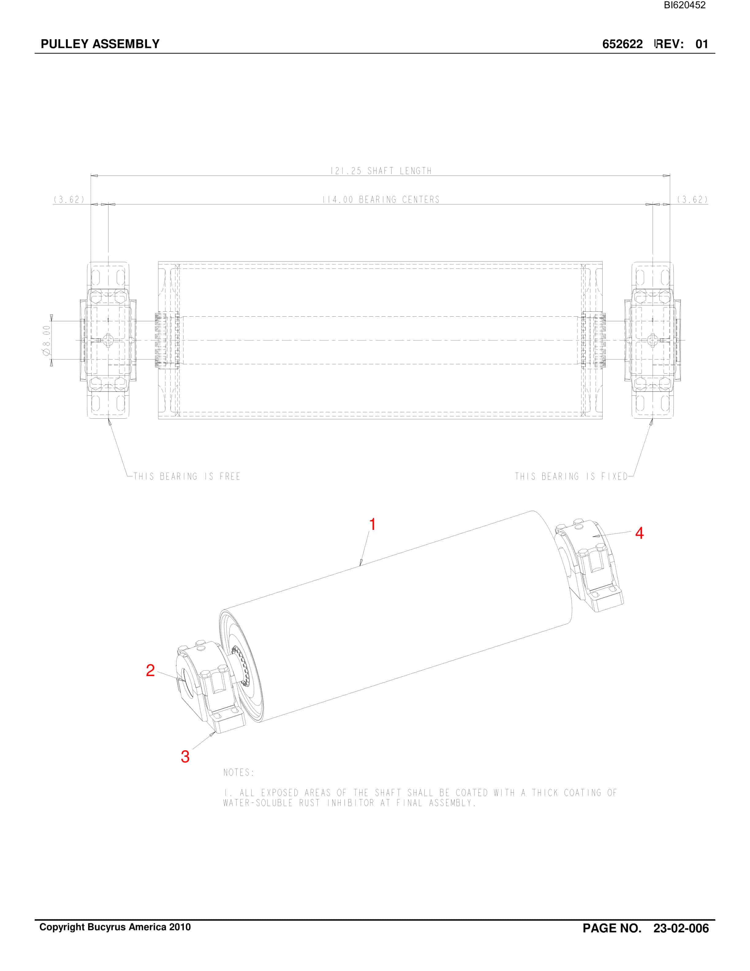 Bucyrus Belt System Parts And Service Manual BI620452-3
