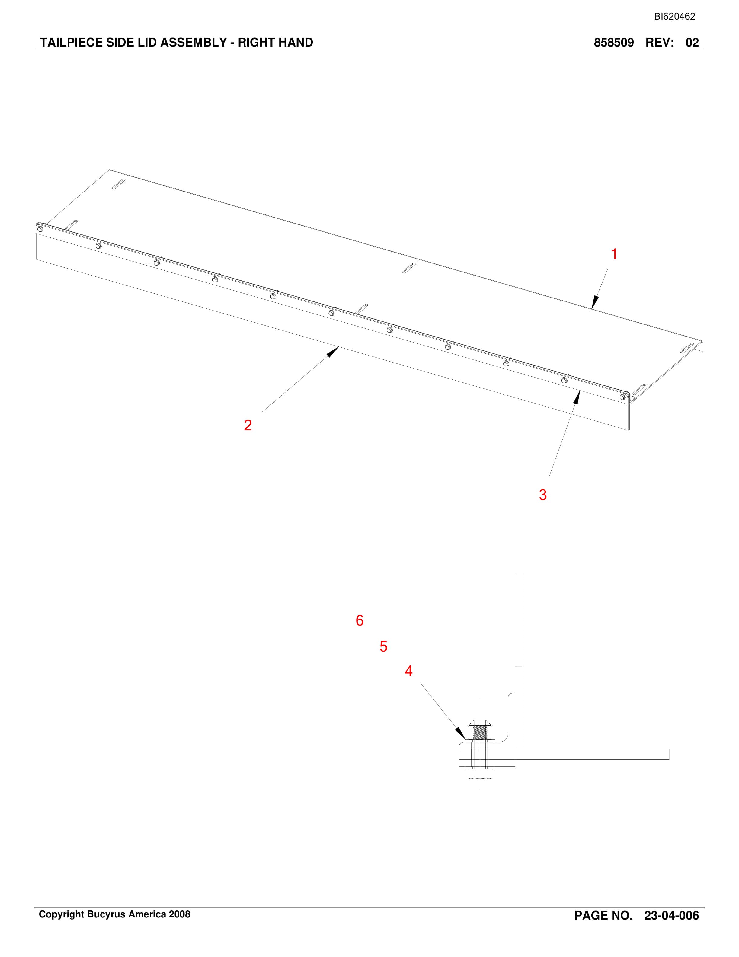 Bucyrus Belt System Parts And Service Manual BI620462-5