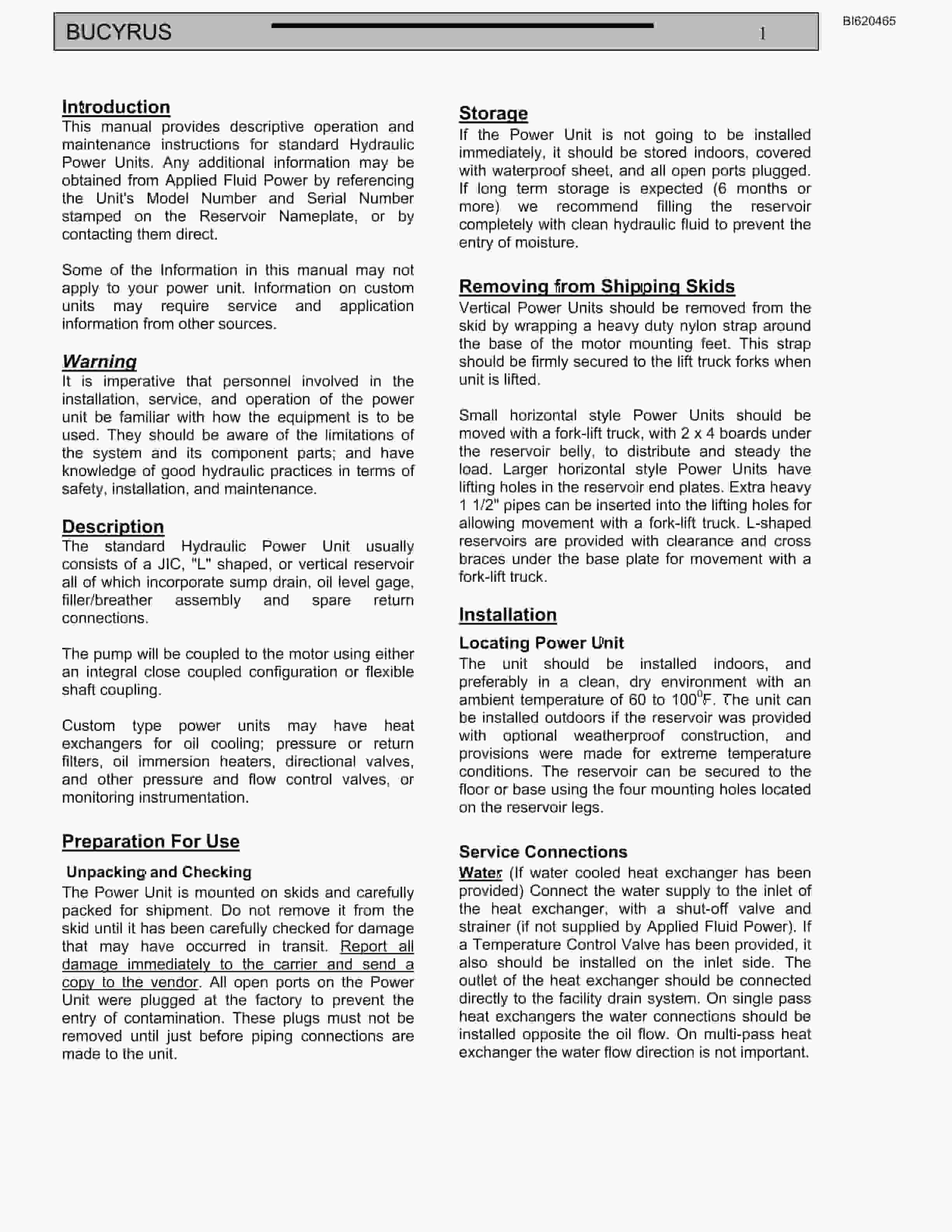 Bucyrus Belt System Parts And Service Manual BI620465-2