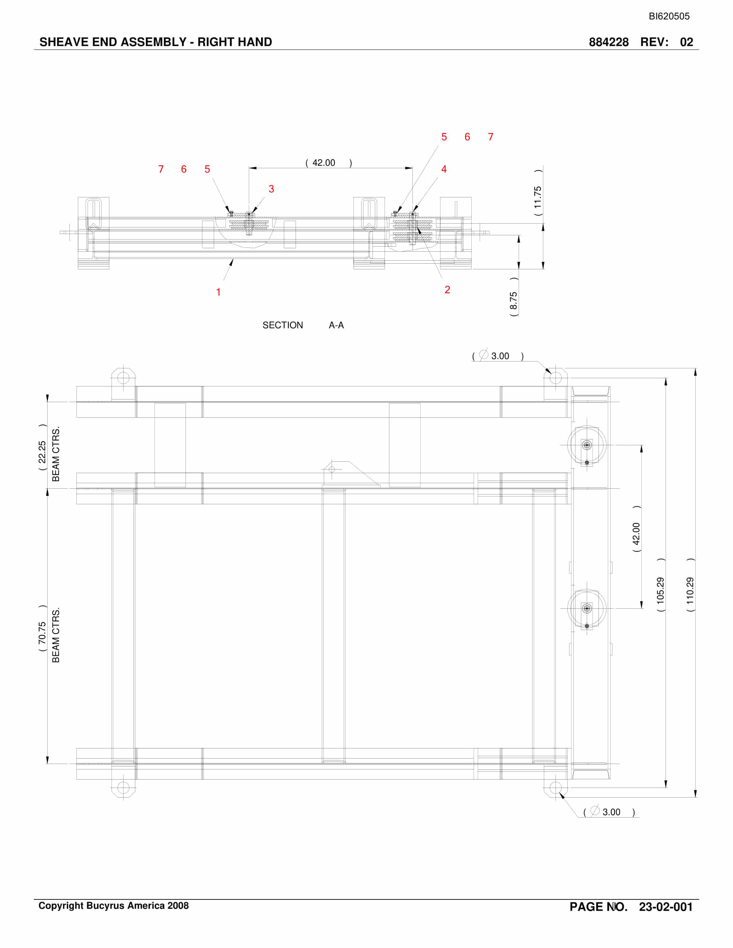 Bucyrus Belt System Parts And Service Manual BI620505-2