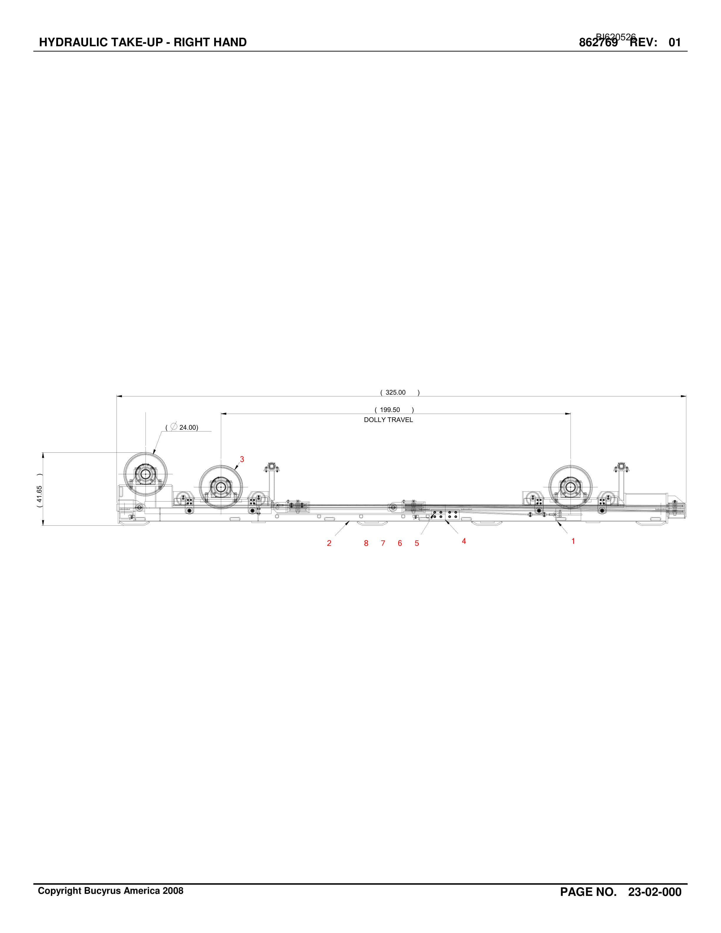Bucyrus Belt System Parts And Service Manual BI620526-2