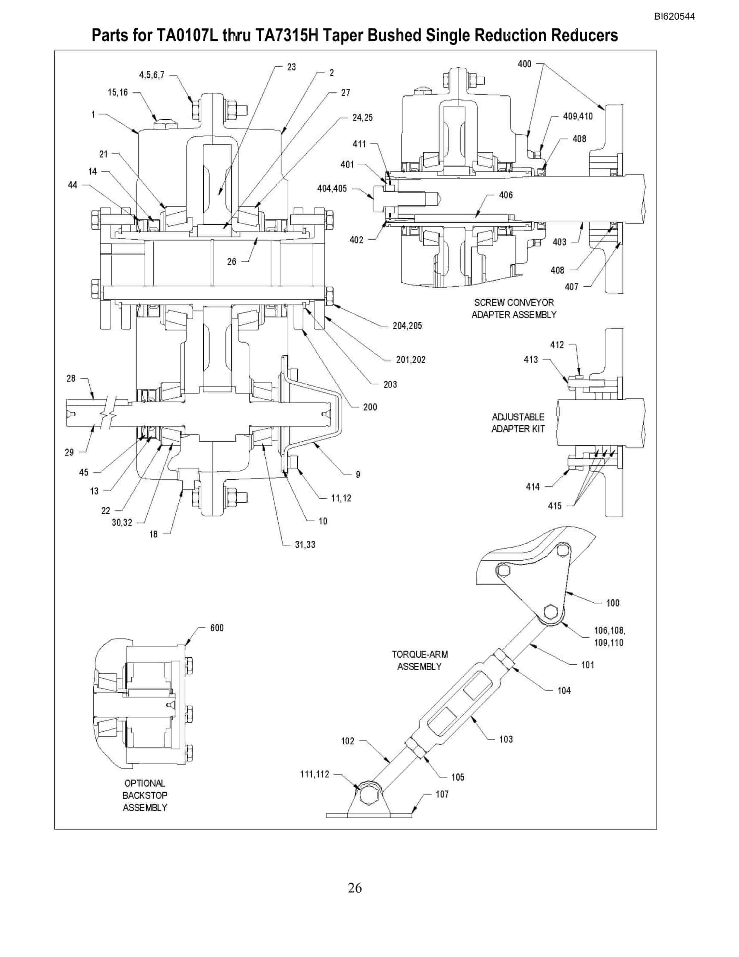 Bucyrus Belt System Parts And Service Manual BI620544-3