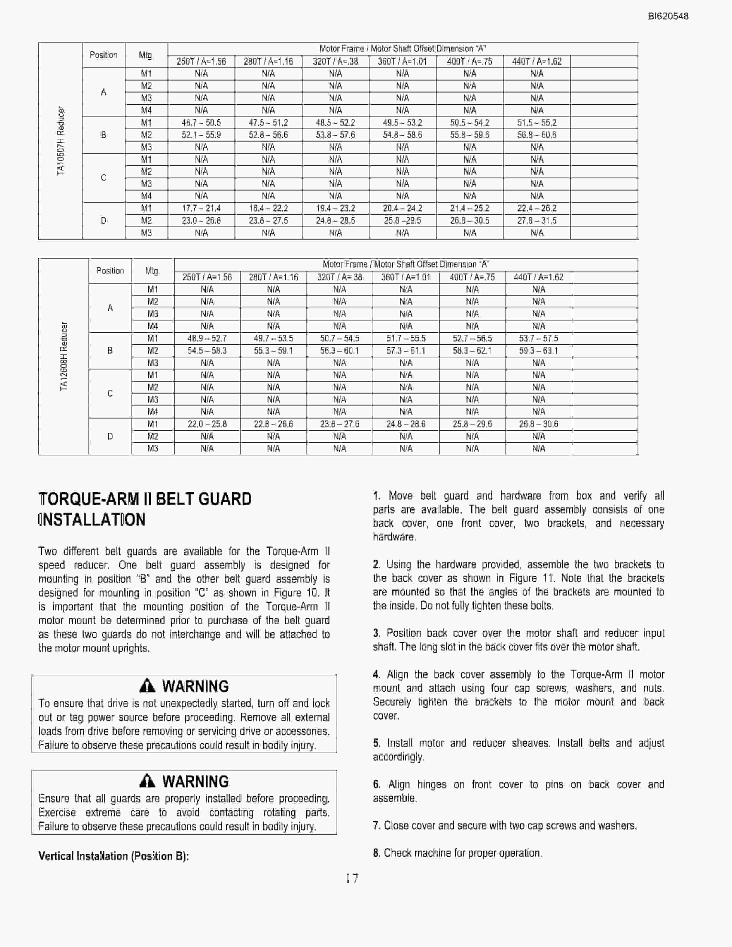 Bucyrus Belt System Parts And Service Manual BI620548-2
