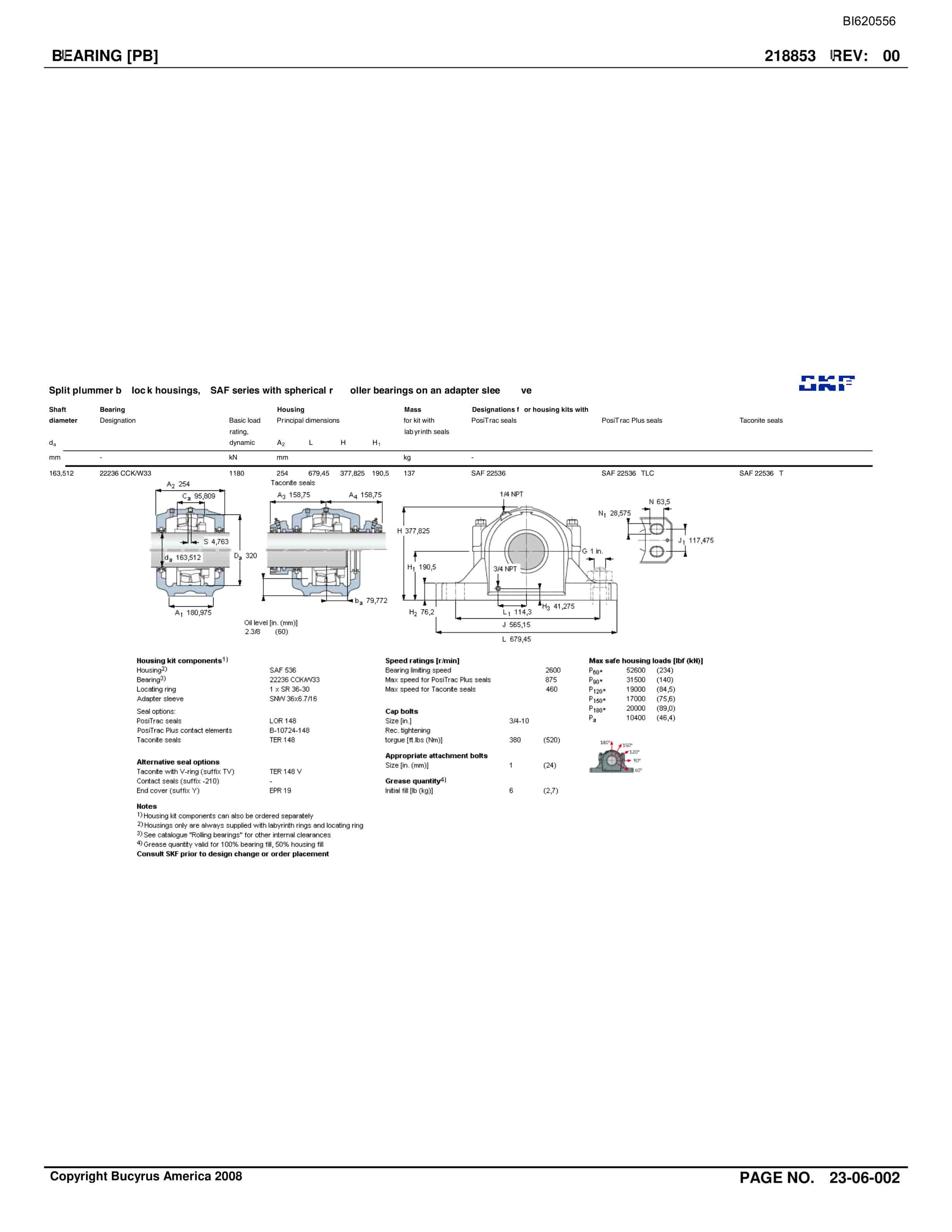 Bucyrus Belt System Parts And Service Manual BI620556-4