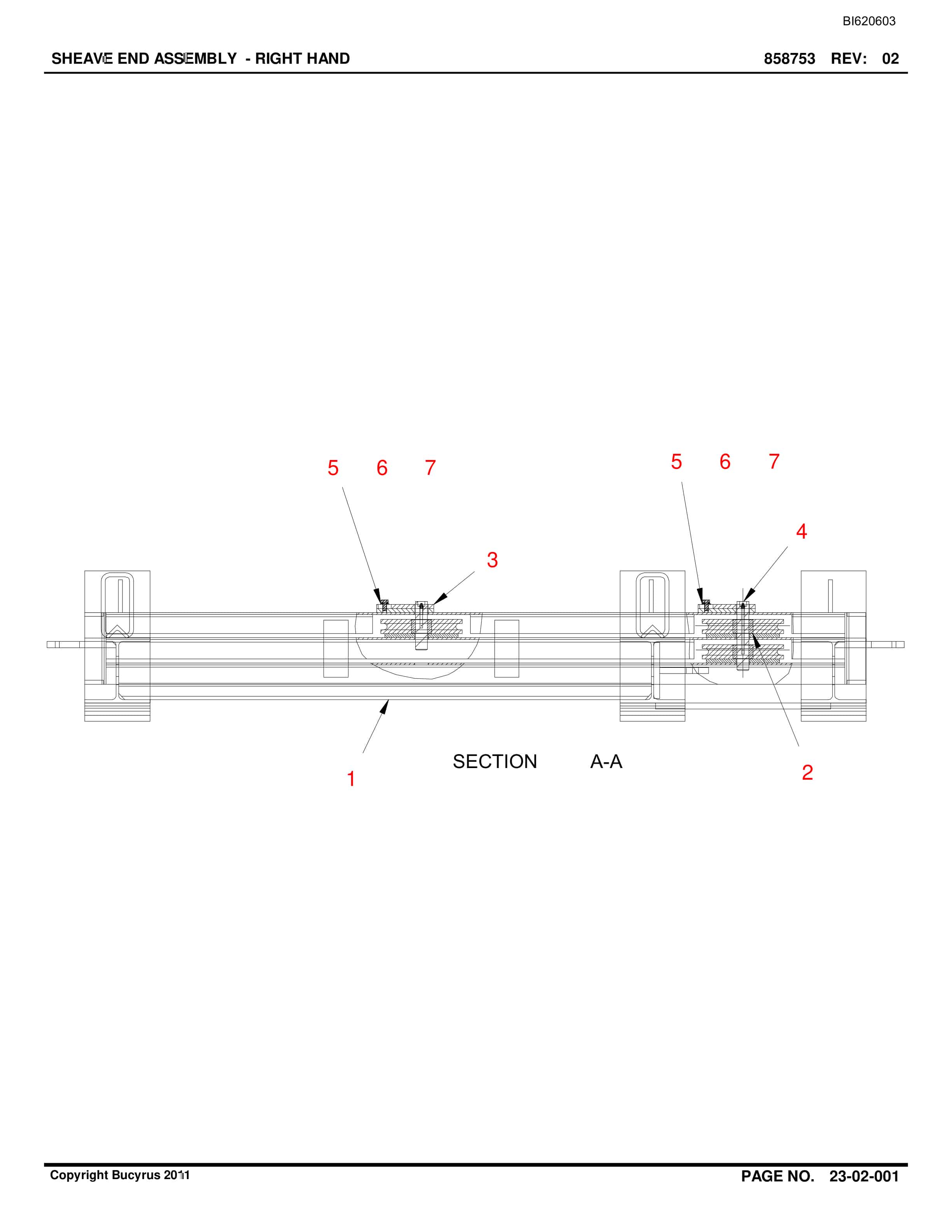 Bucyrus Belt System Parts And Service Manual BI620603-2