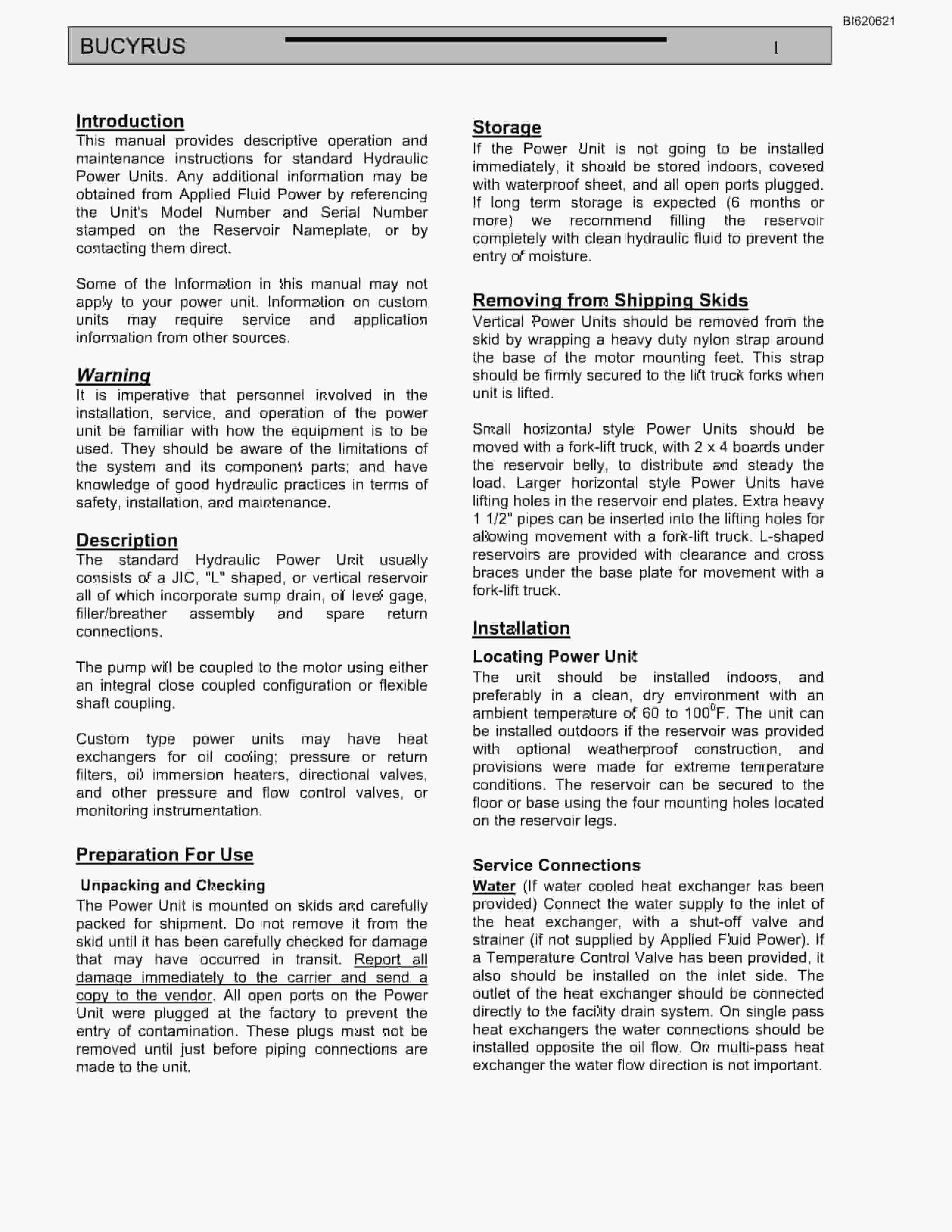 Bucyrus Belt System Parts And Service Manual BI620621-4