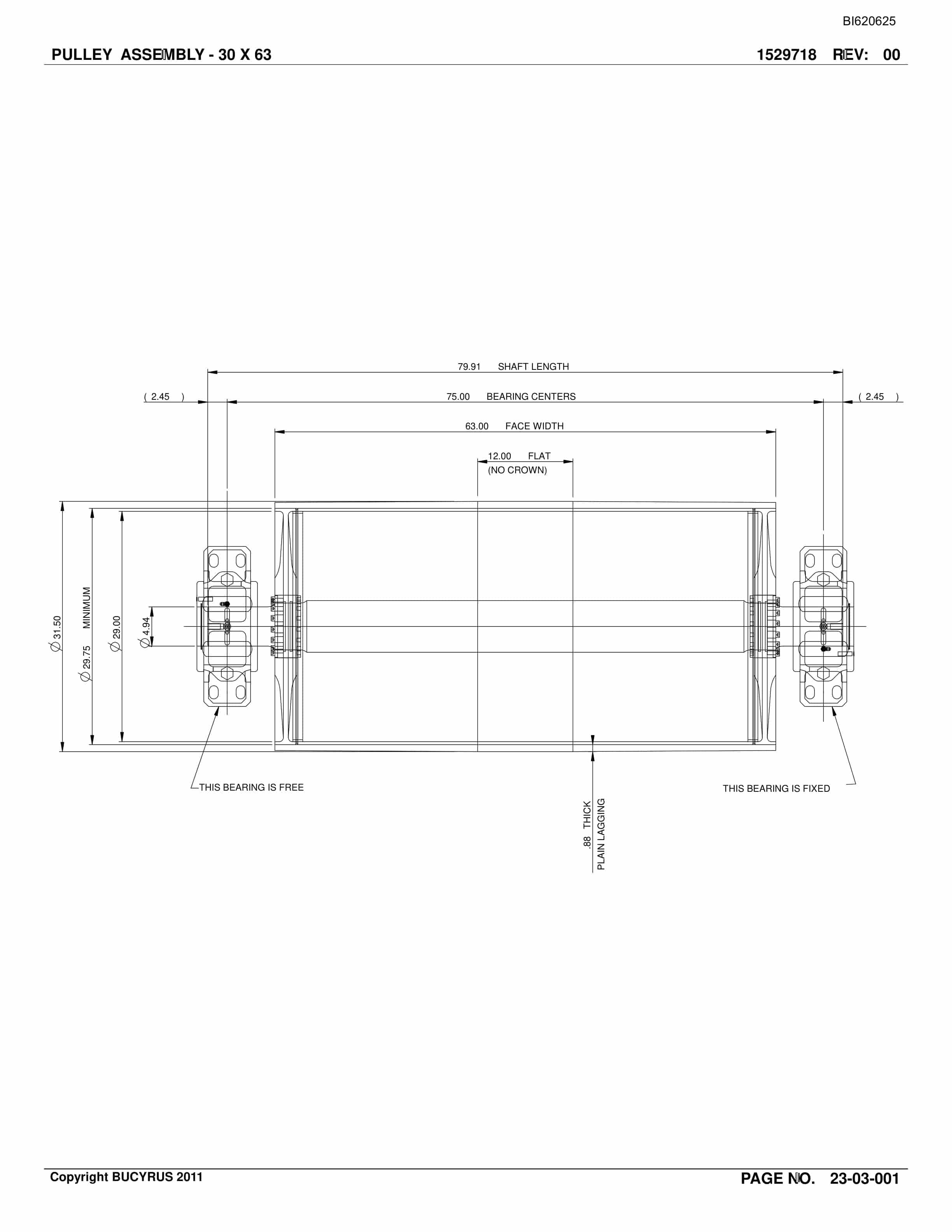 Bucyrus Belt System Parts And Service Manual BI620625-5