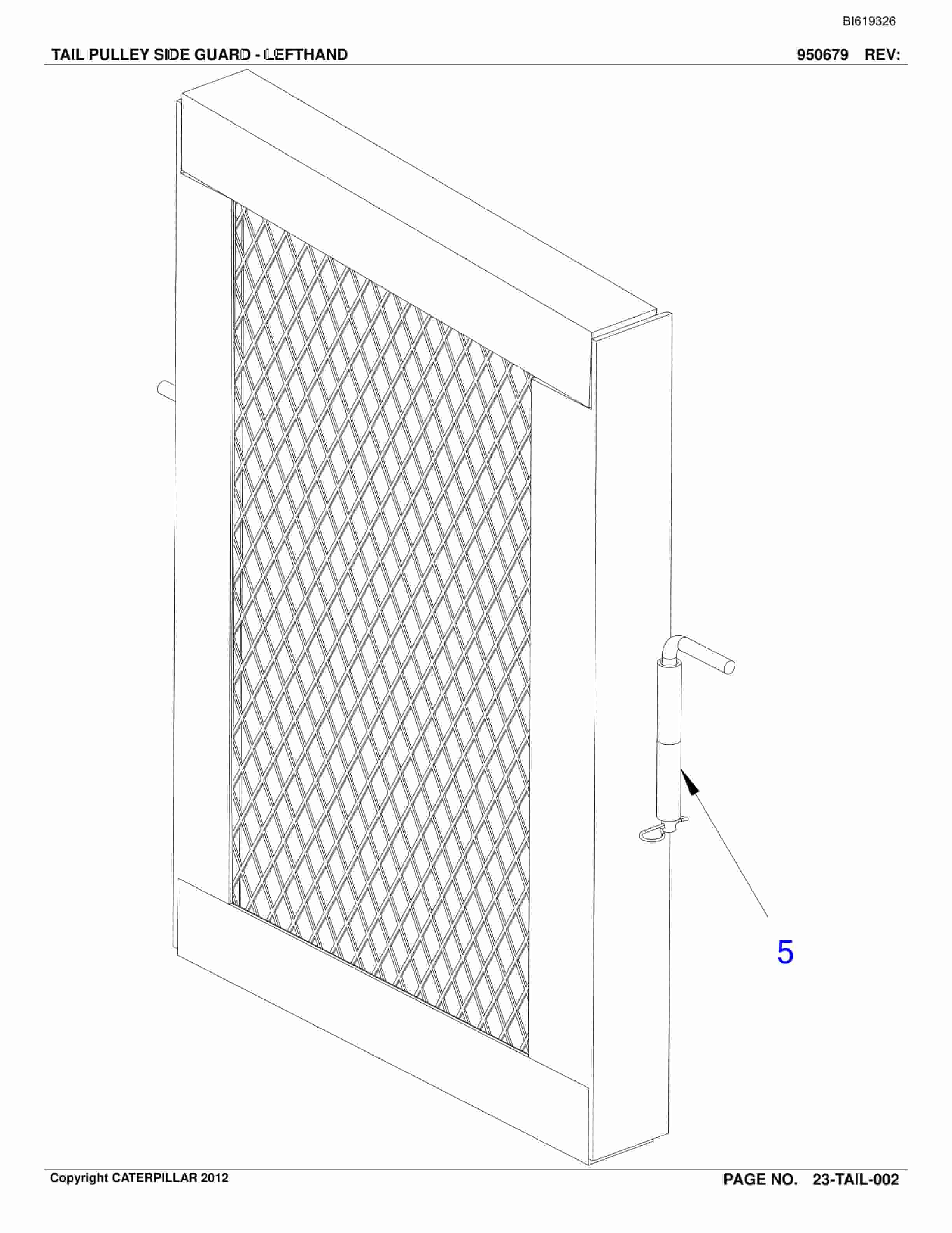 Bucyrus Belt System Parts Catalog BI619326-5