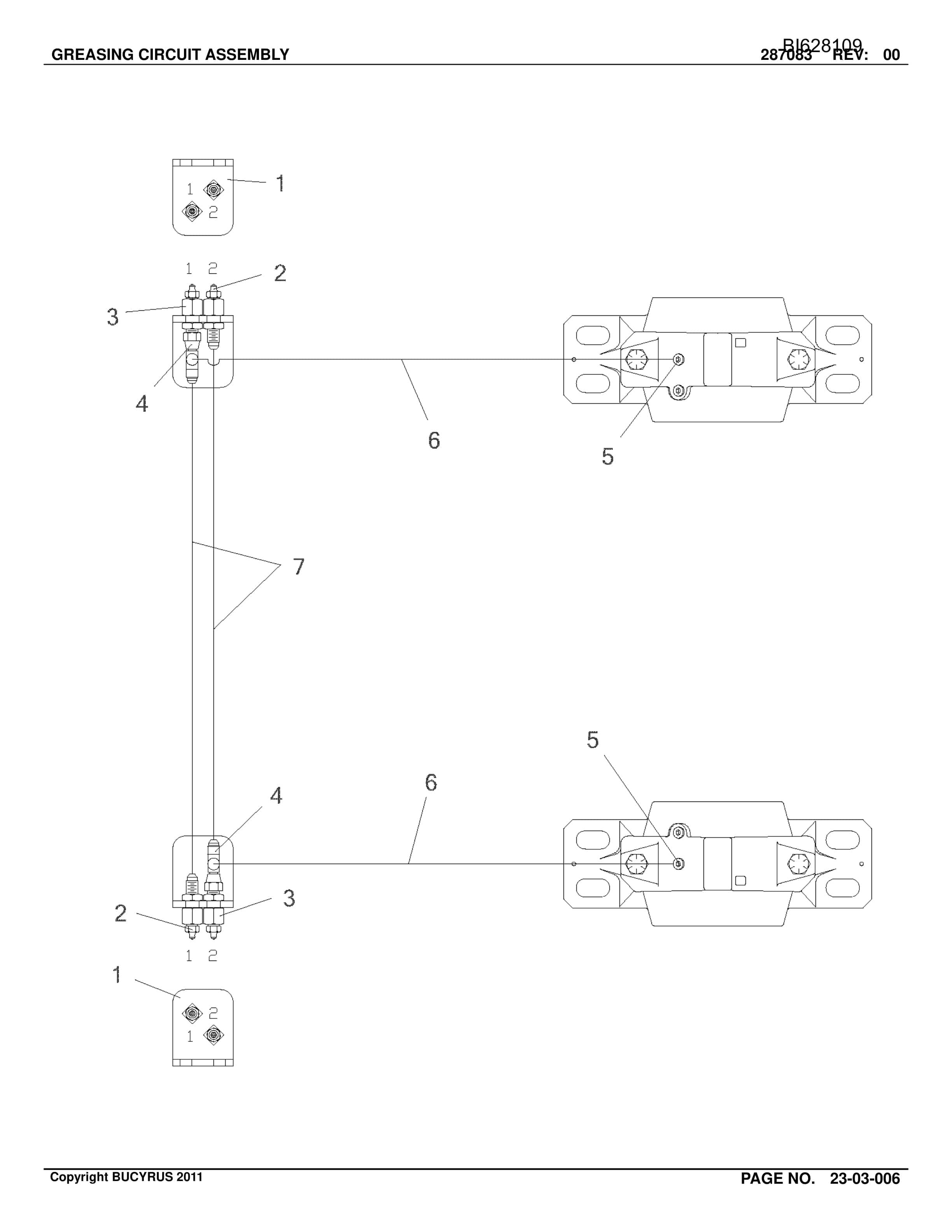 Bucyrus Belt System Parts Catalog BI628109-3