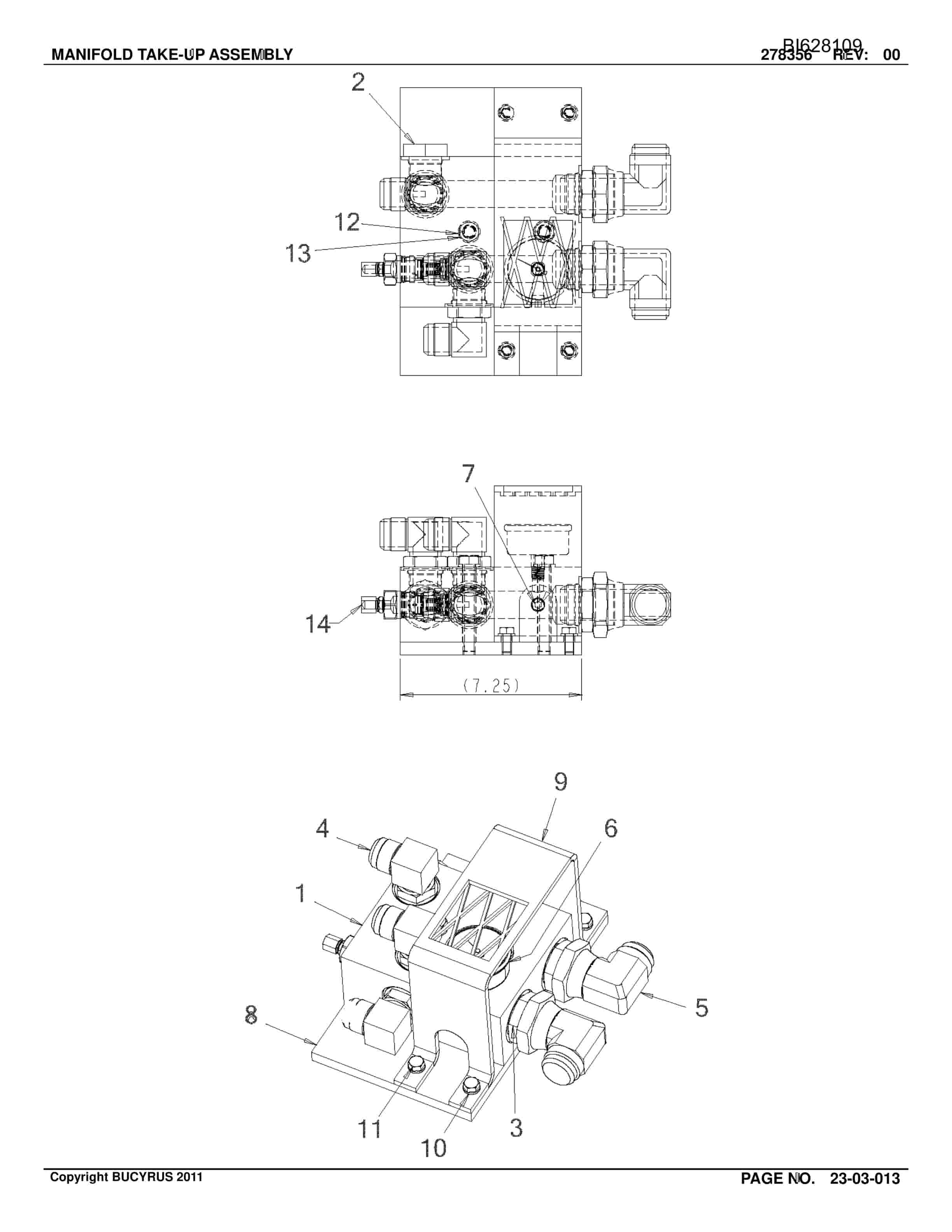 Bucyrus Belt System Parts Catalog BI628109-4