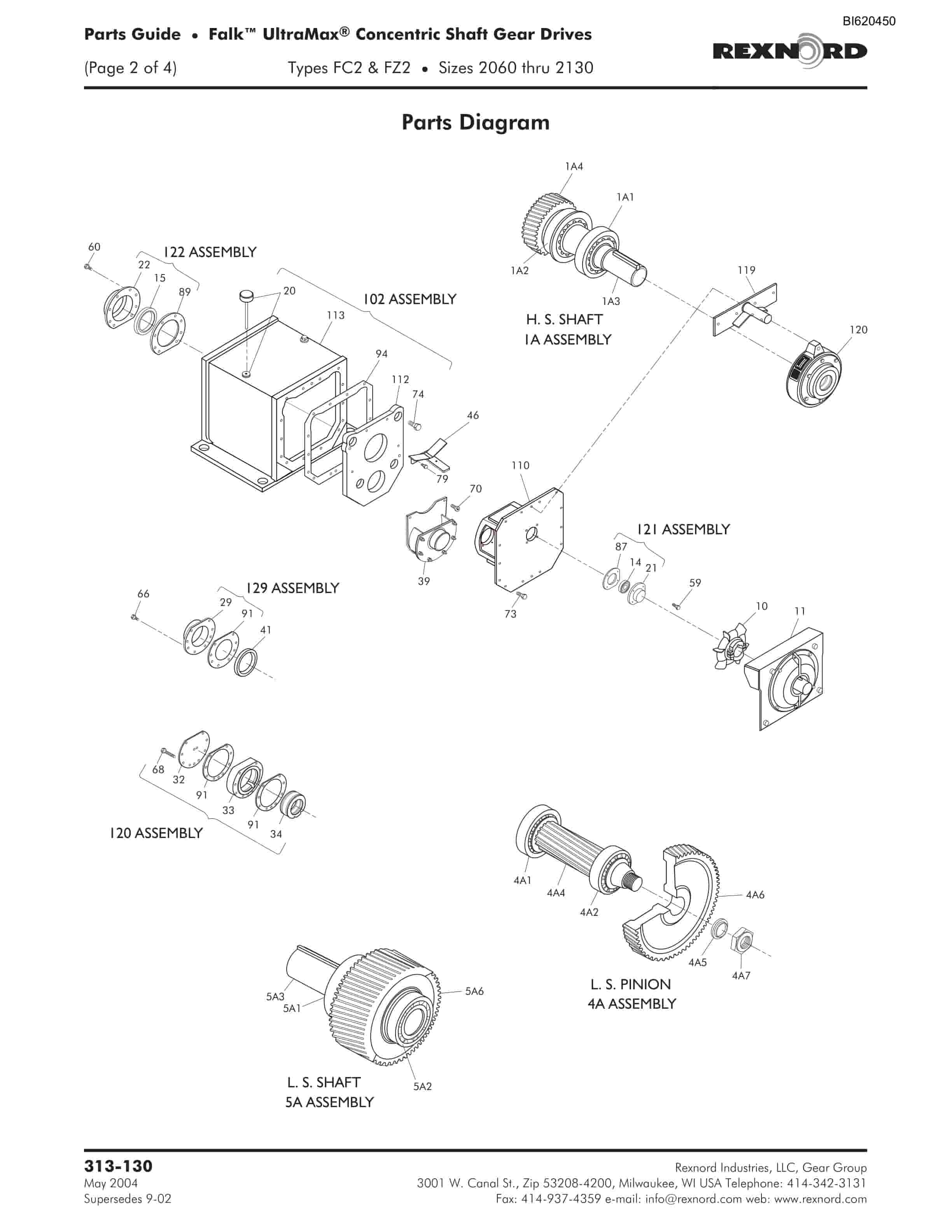 Bucyrus Belt System Spare Parts List BI620450-5