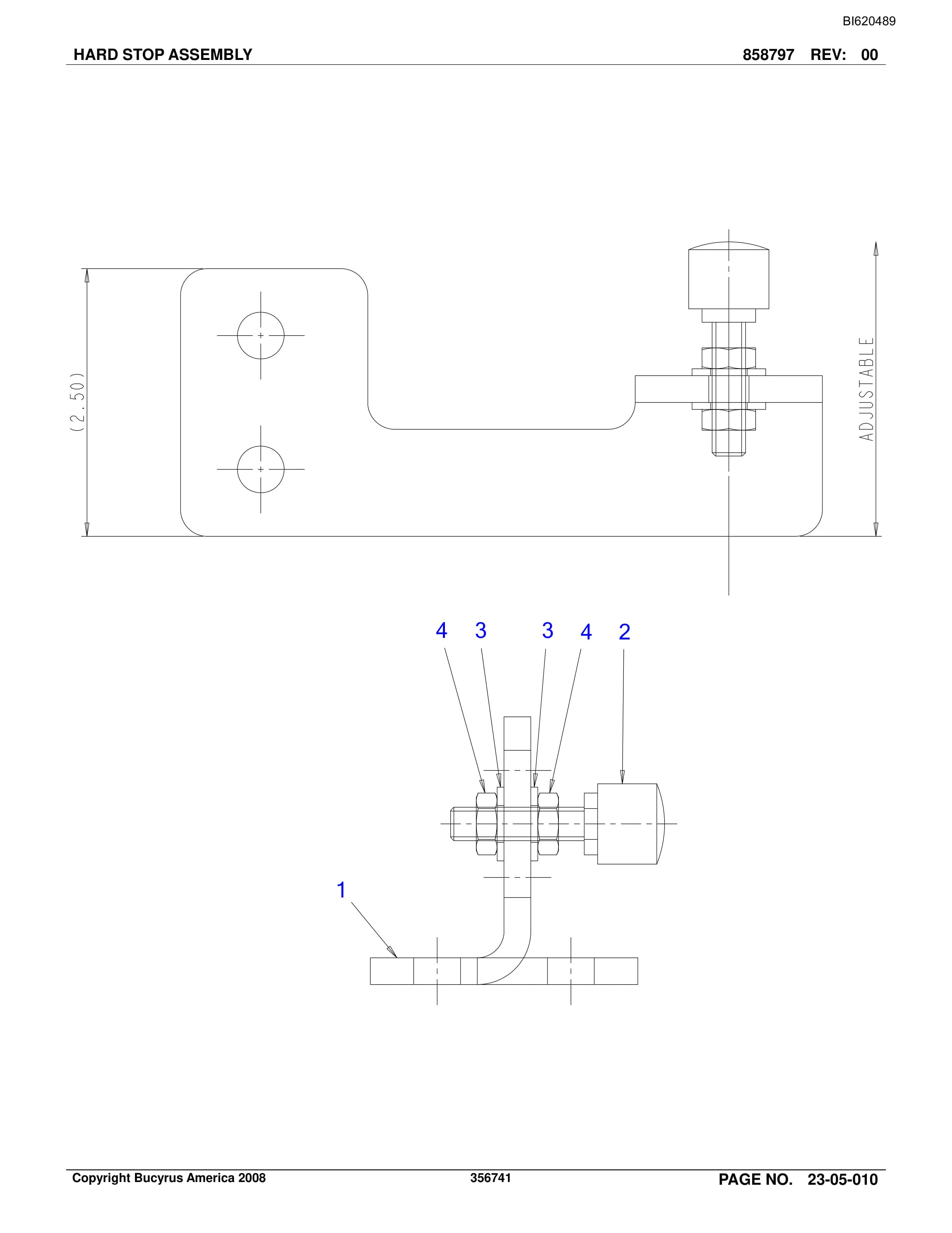 Bucyrus Belt System Spare Parts List BI620489-4