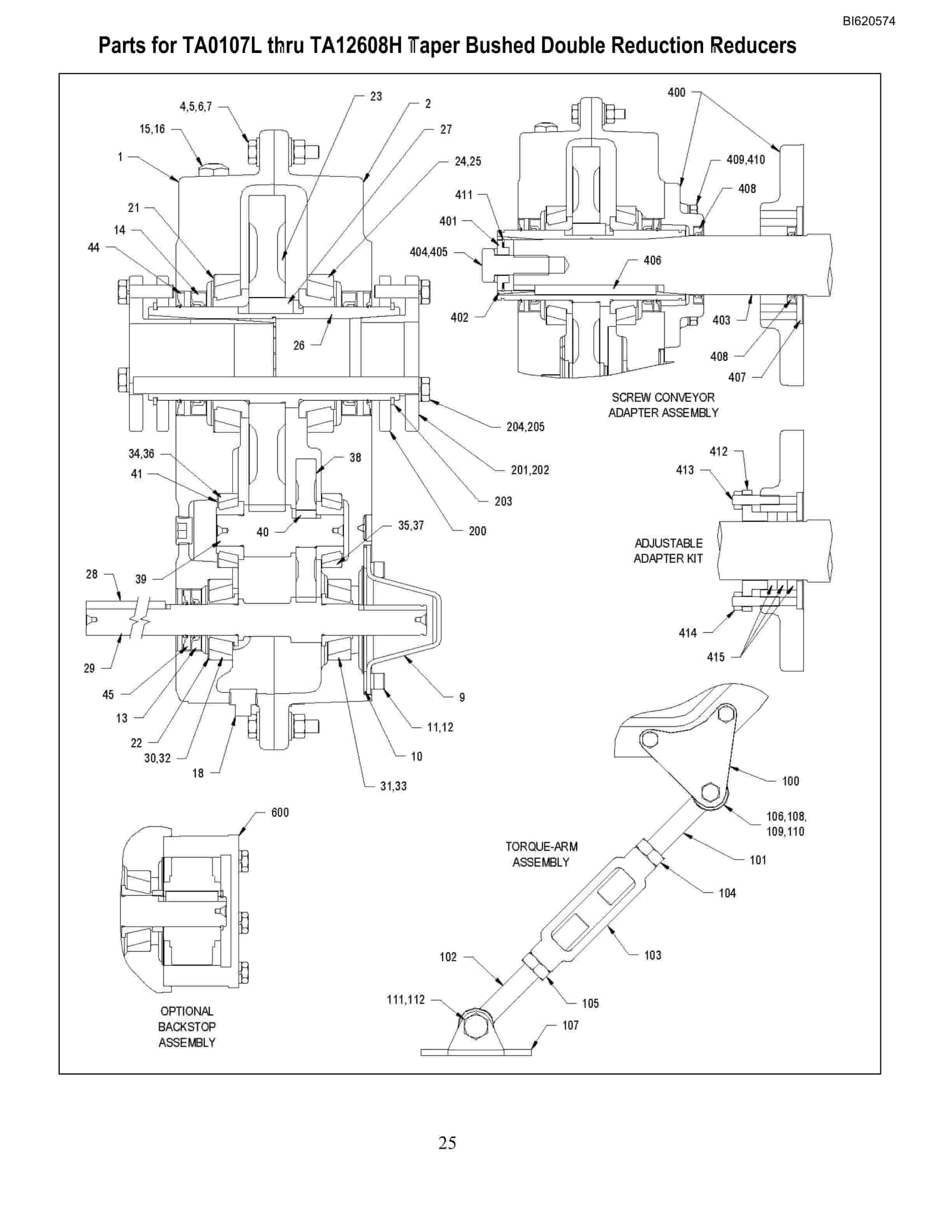 Bucyrus Belt System Spare Parts List BI620574-2