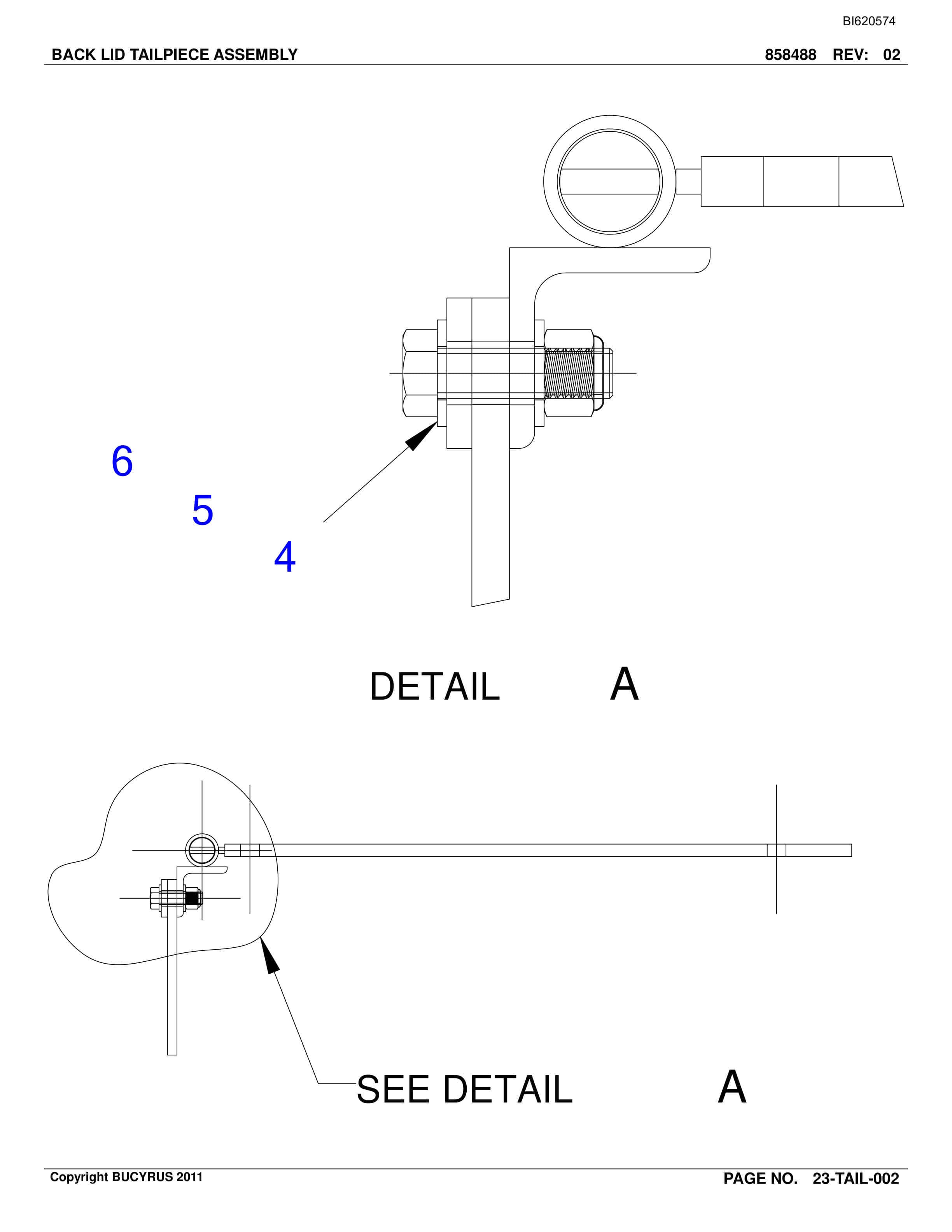 Bucyrus Belt System Spare Parts List BI620574-4