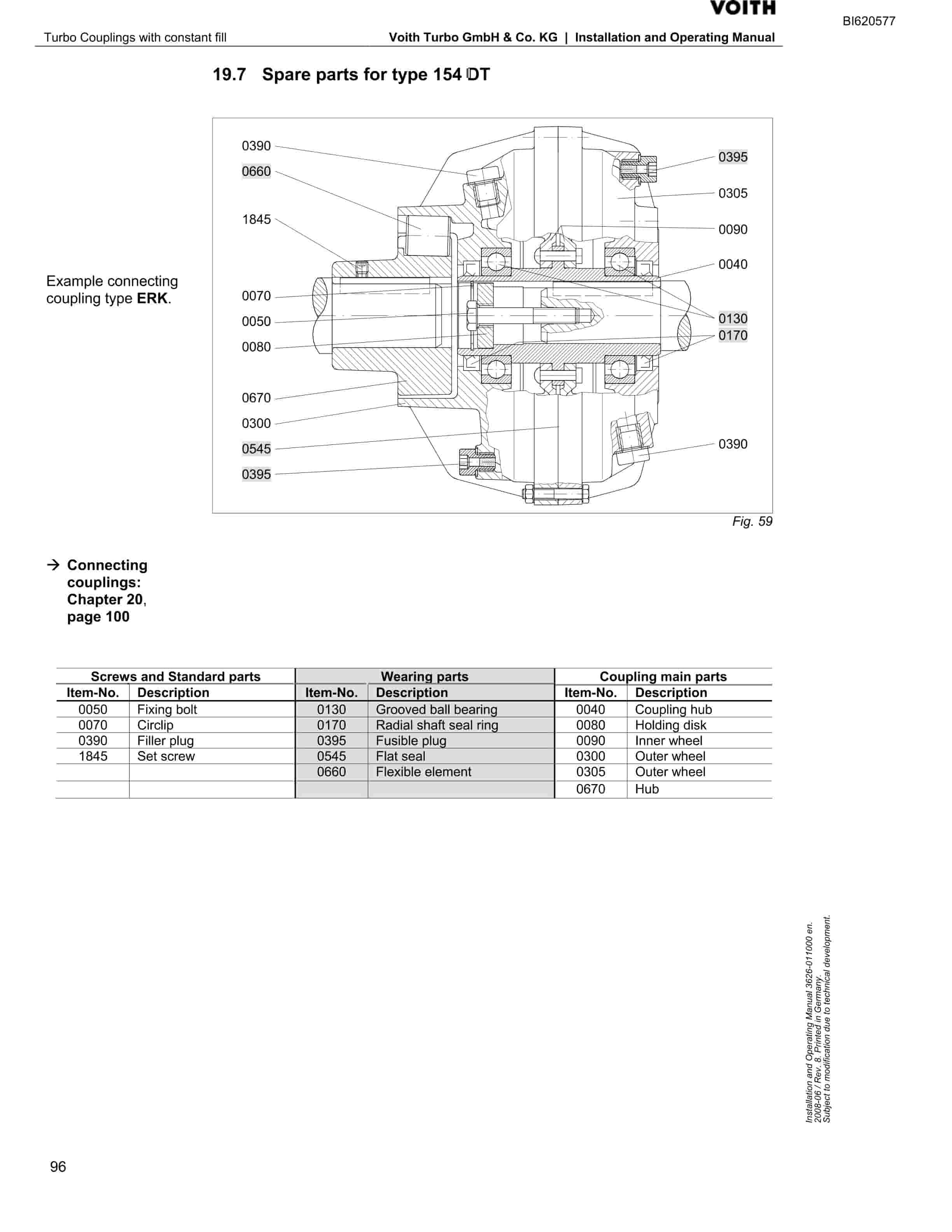 Bucyrus Belt System Spare Parts List BI620577-4