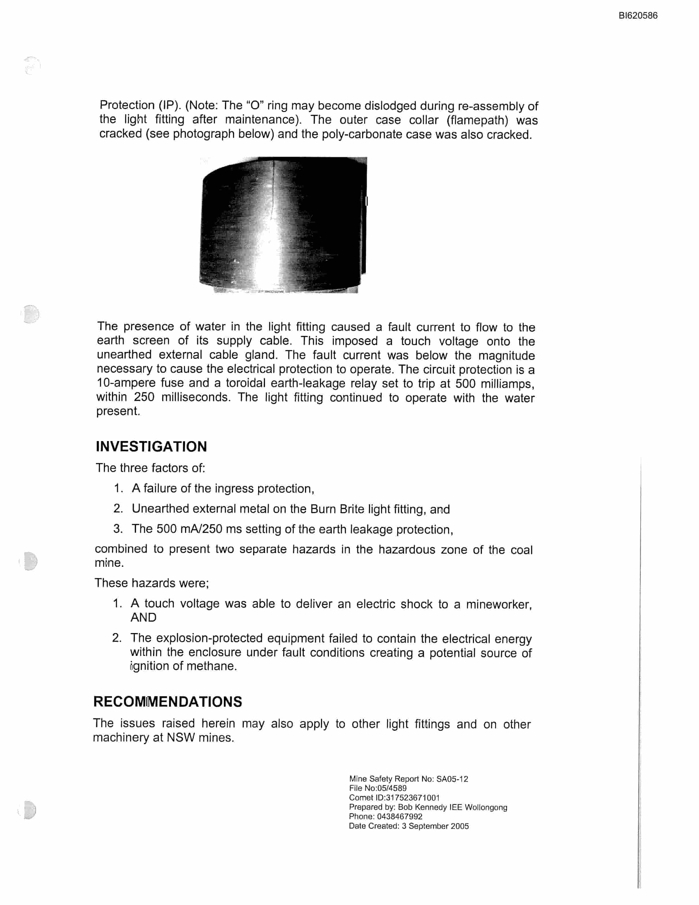 Bucyrus Belt System Spare Parts List BI620586-3