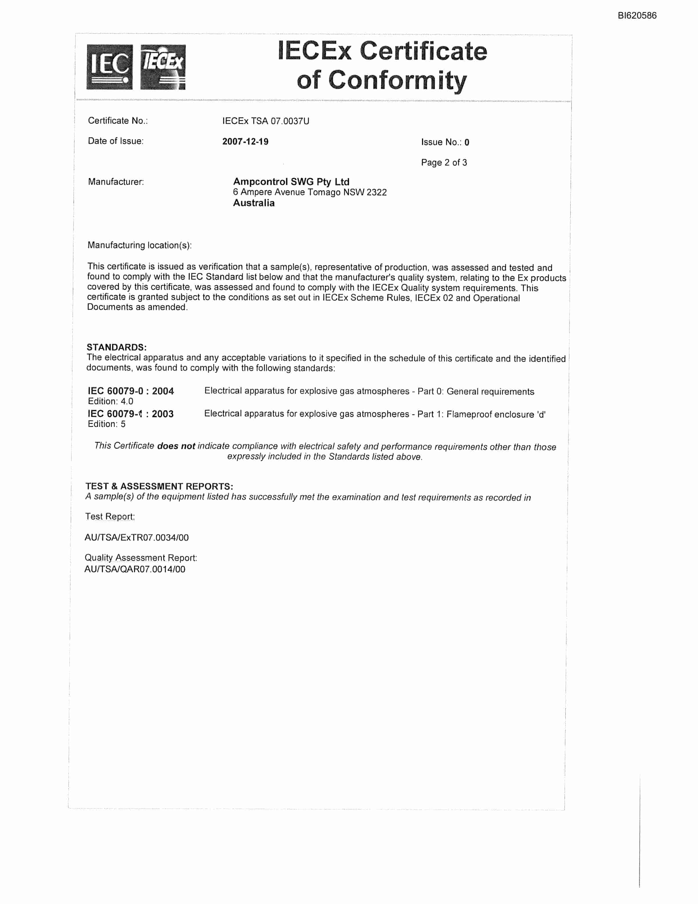 Bucyrus Belt System Spare Parts List BI620586-4