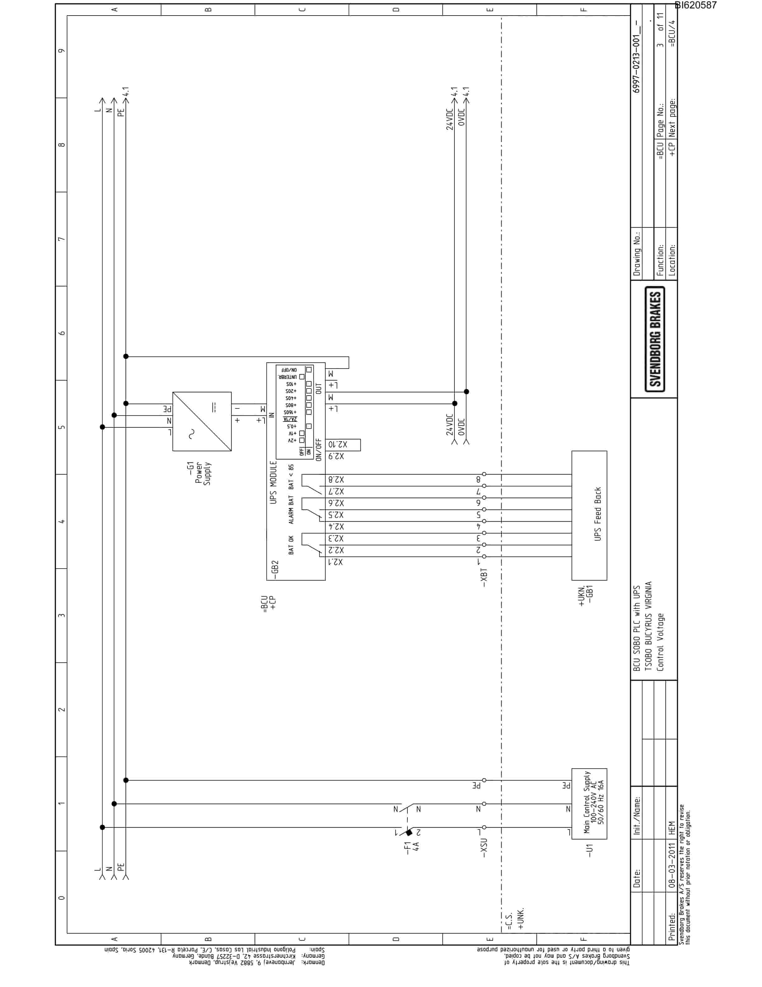 Bucyrus Belt System Spare Parts List BI620587-2
