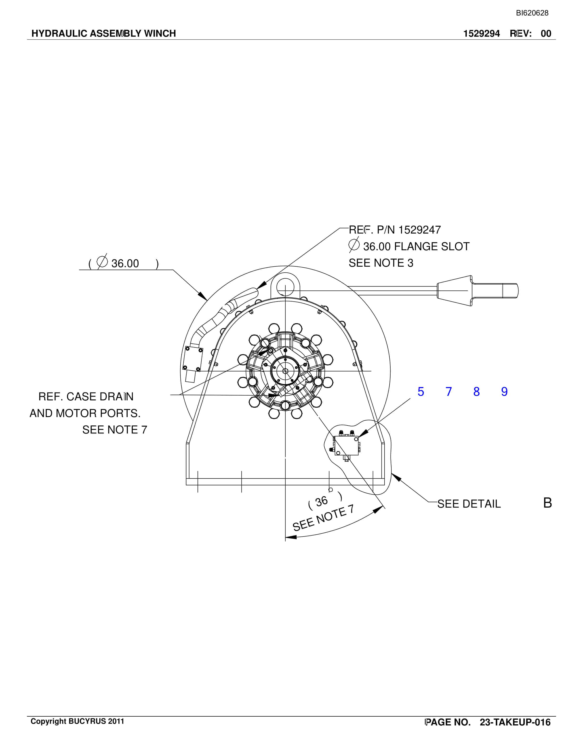 Bucyrus Belt System Spare Parts List BI620628-4