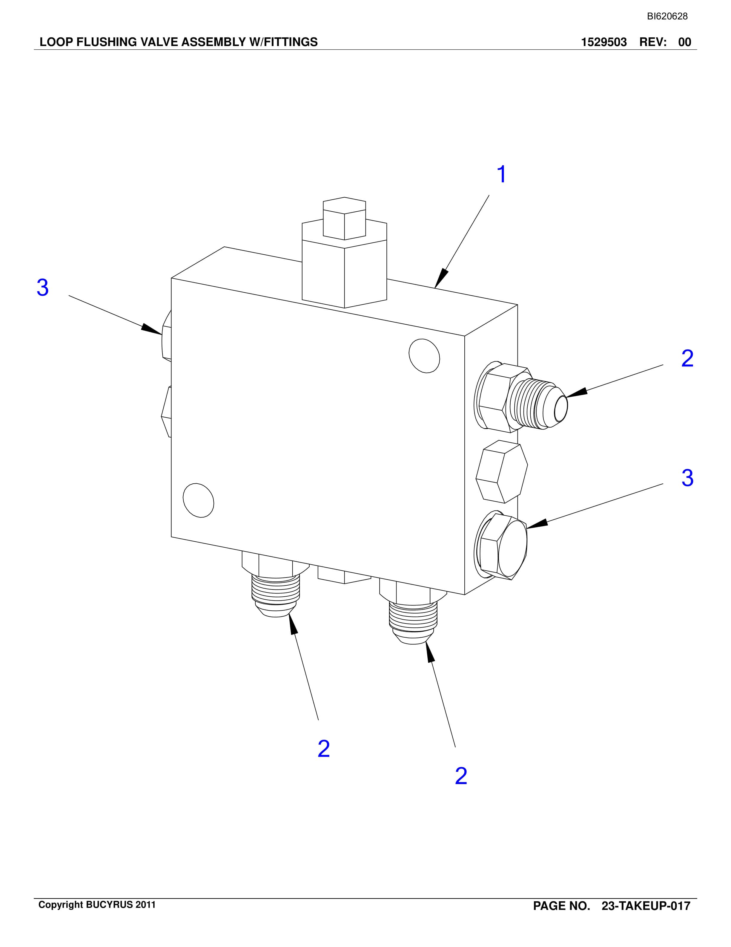 Bucyrus Belt System Spare Parts List BI620628-5