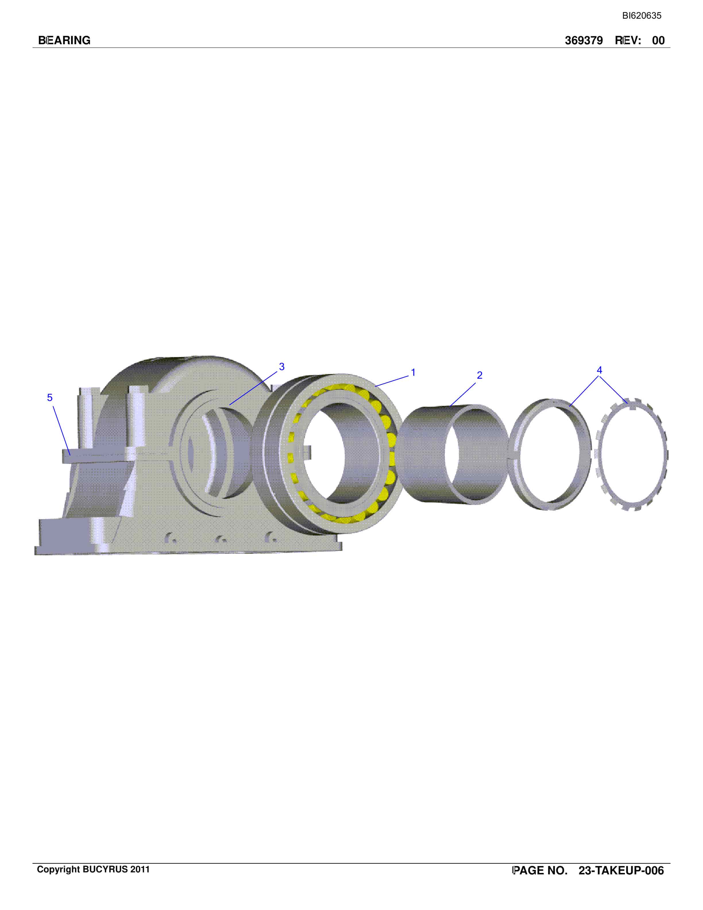 Bucyrus Belt System Spare Parts List BI620635-5