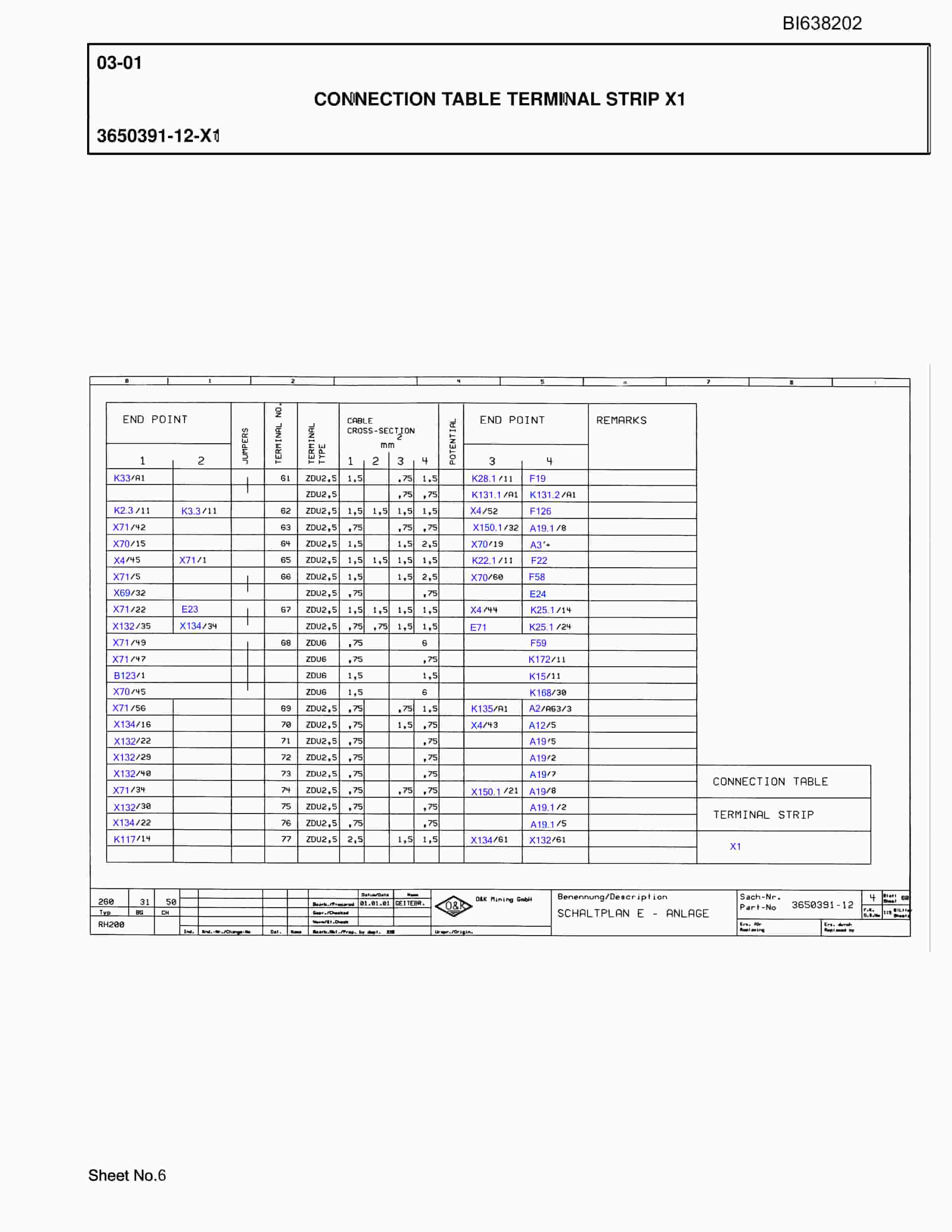 Bucyrus BMA RH170 Electrical Parts Catalog BI638202 3 Bucyrus BMA RH170 Electrical Parts Catalog BI638202 - Image 3