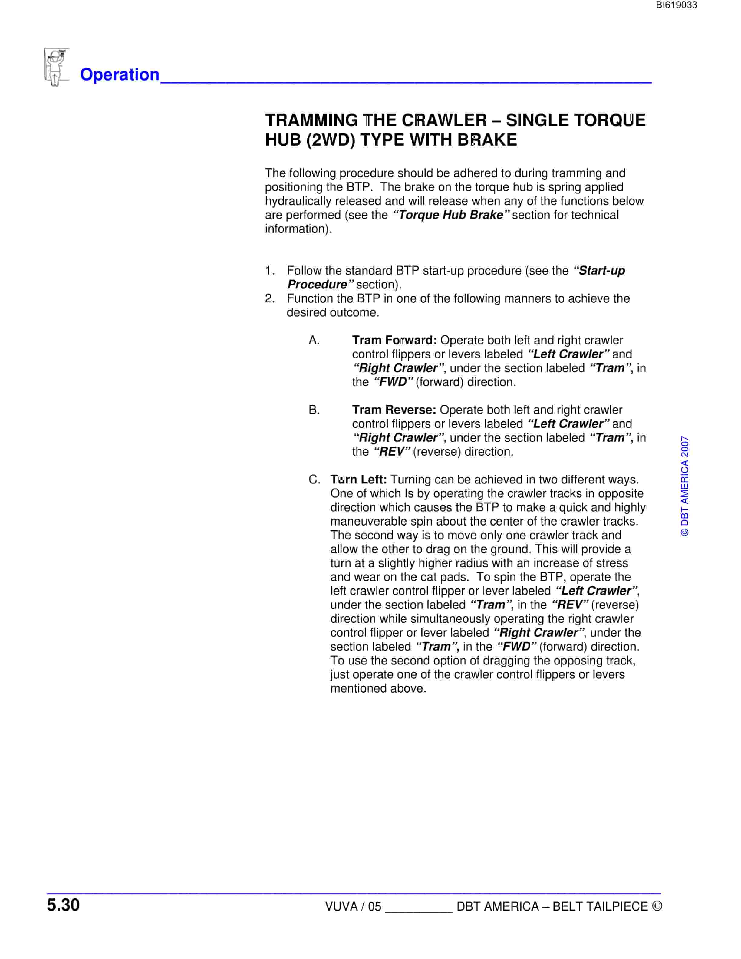 Bucyrus Broadmeadow Belt Tailpiece Technical Manual BI619033-4