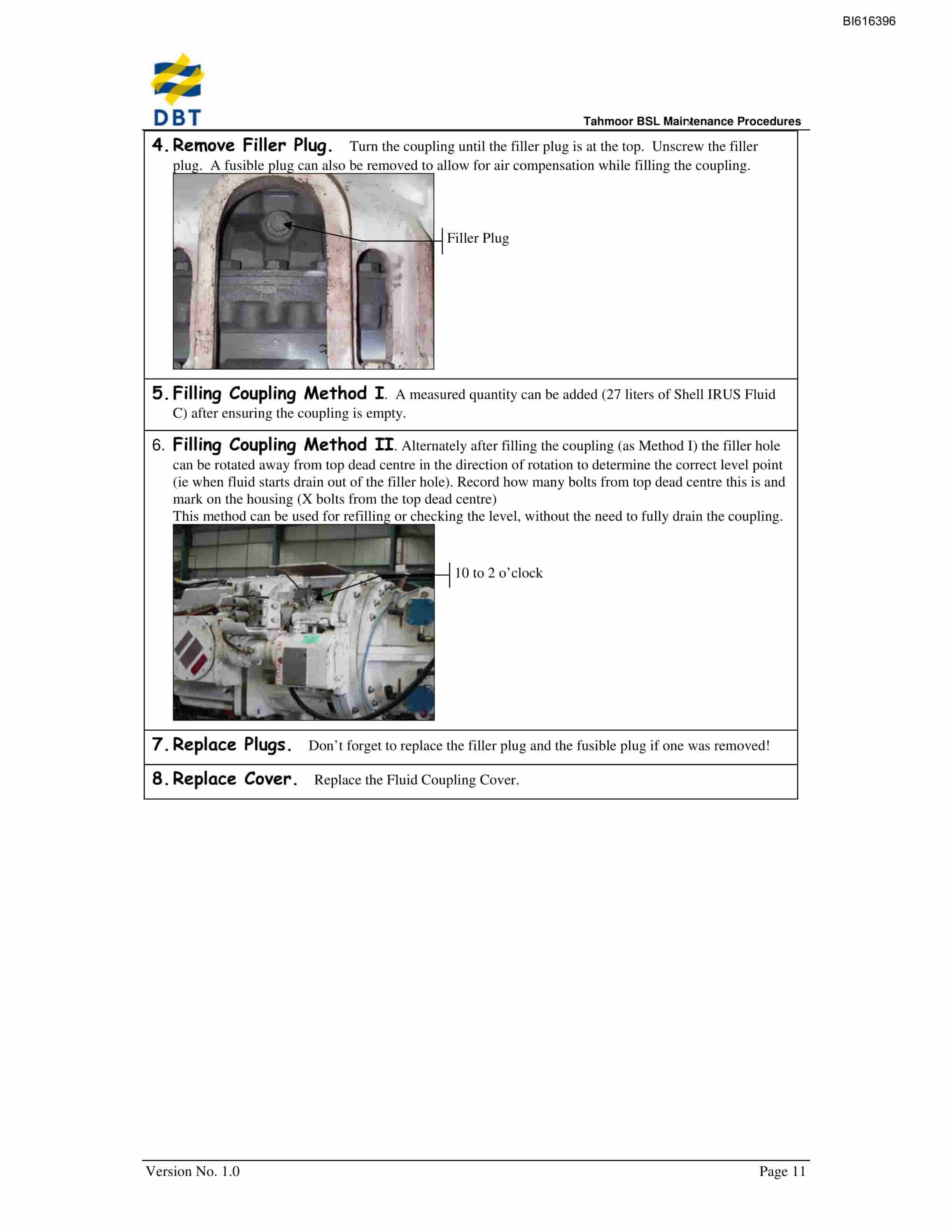 Bucyrus BSL Maintenance Procedures Technical Manual BI616396-2