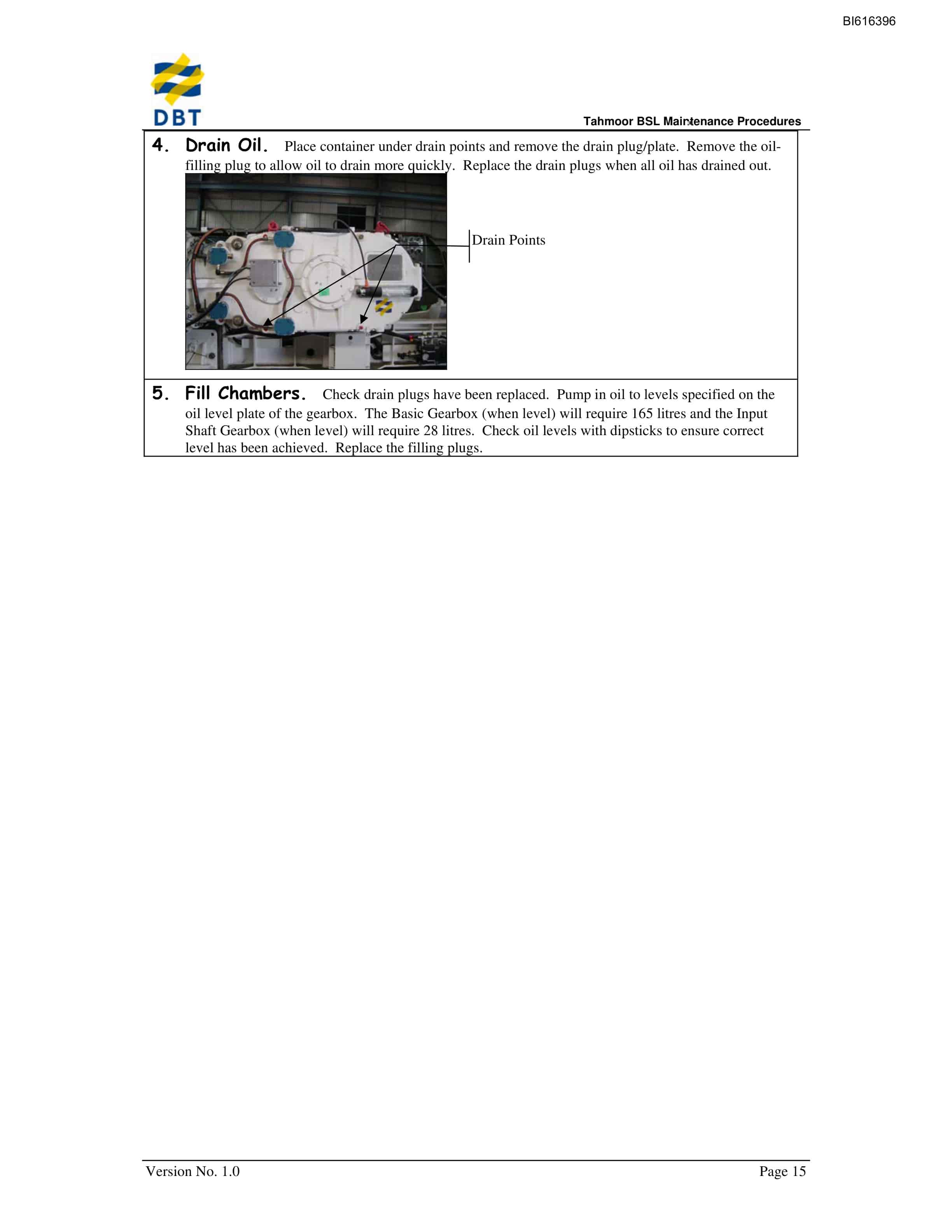 Bucyrus BSL Maintenance Procedures Technical Manual BI616396-3